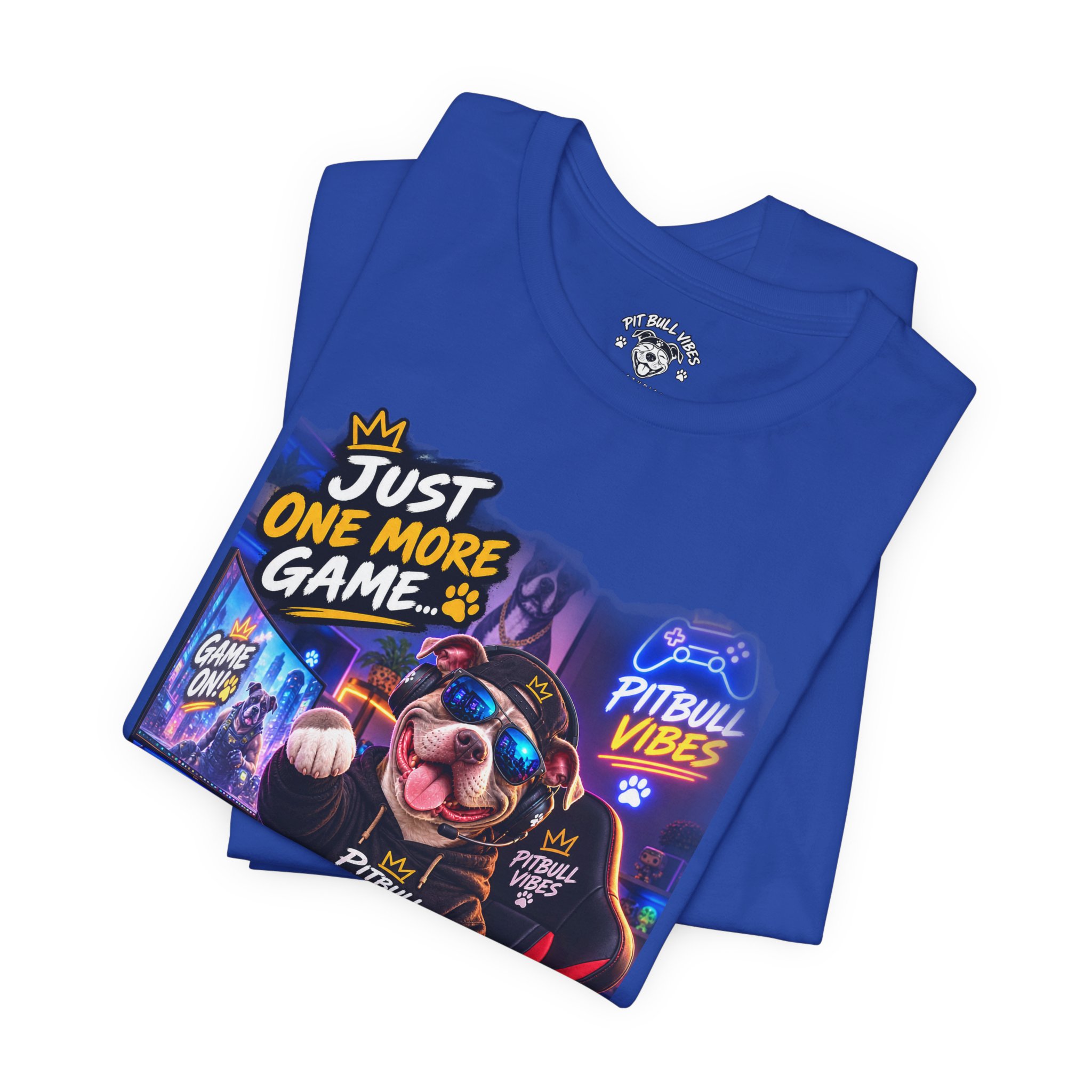 Pitbull Gamer Tee – "Just One More Game" Retro Arcade Dog T-Shirt - Image 19