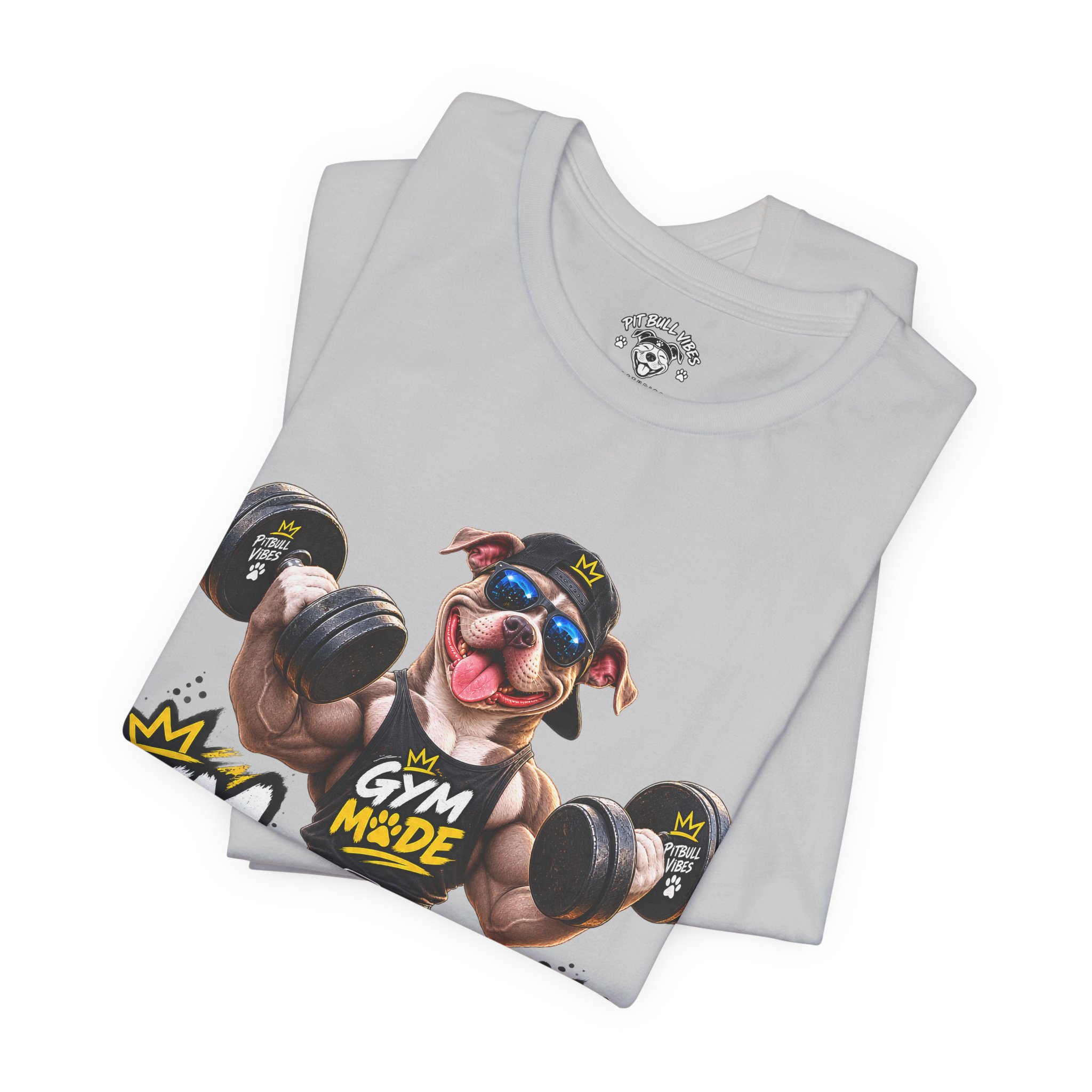 Pitbull Gym Tee — "Gym Made" Fitness Dog Shirt - Image 7