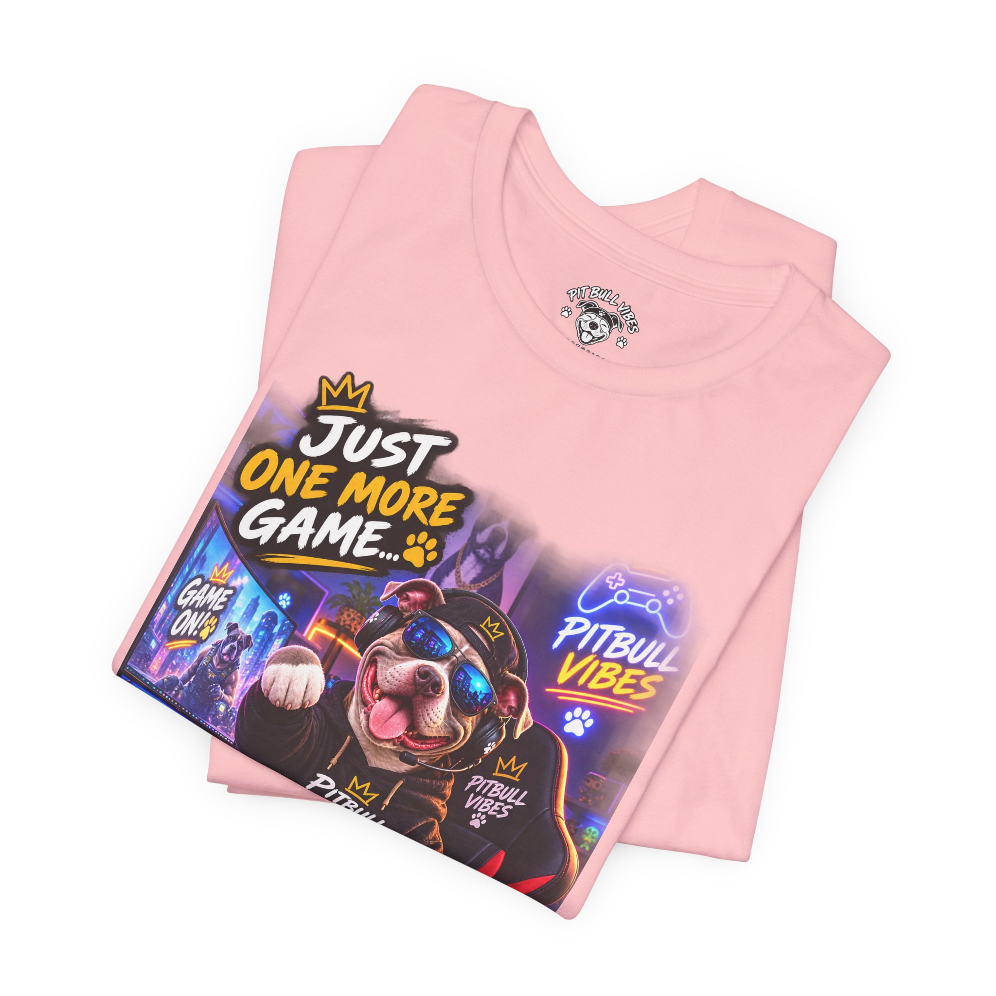 Pitbull Gamer Tee – "Just One More Game" Retro Arcade Dog T-Shirt - Image 31