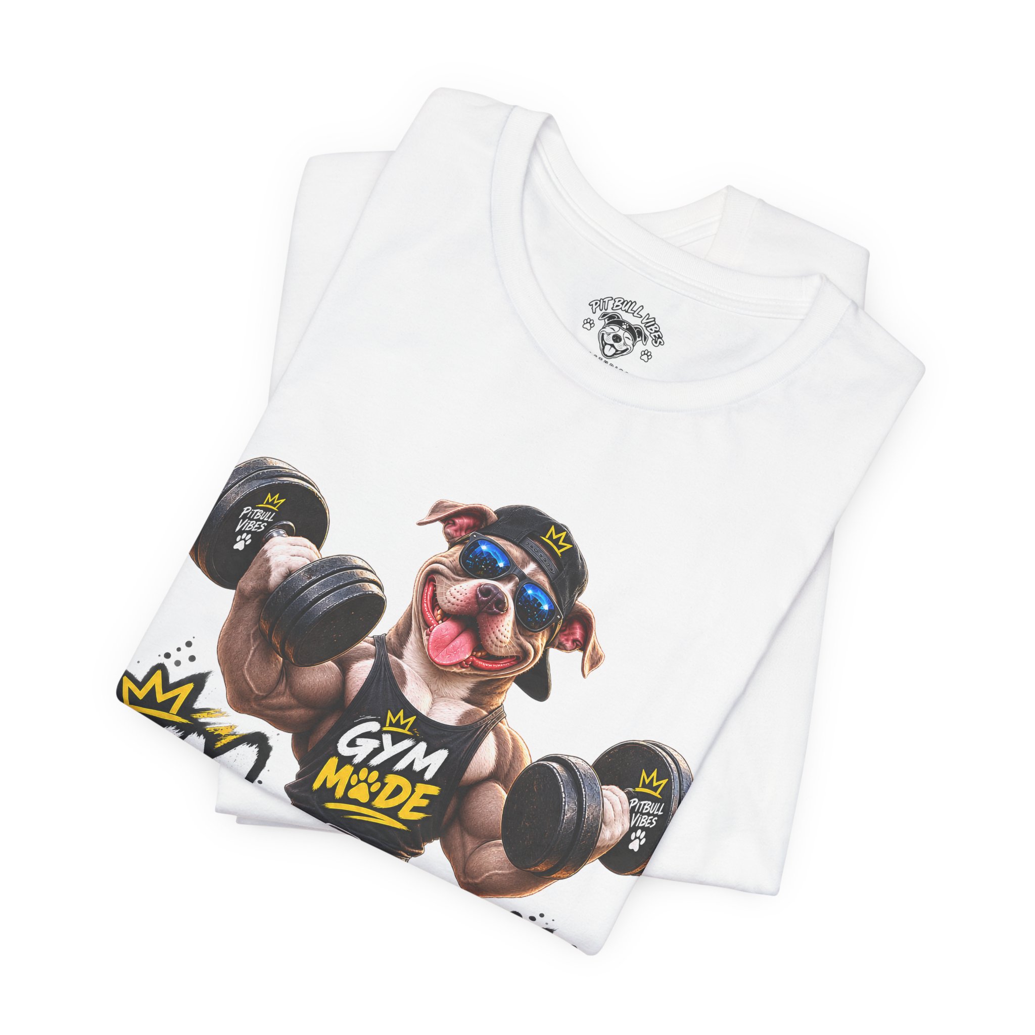 Pitbull Gym Tee — "Gym Made" Fitness Dog Shirt - Image 3