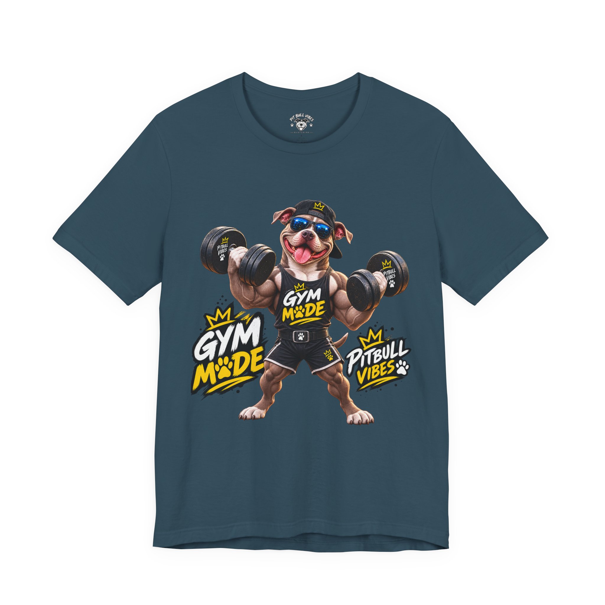 Pitbull Gym Tee — "Gym Made" Fitness Dog Shirt - Image 21