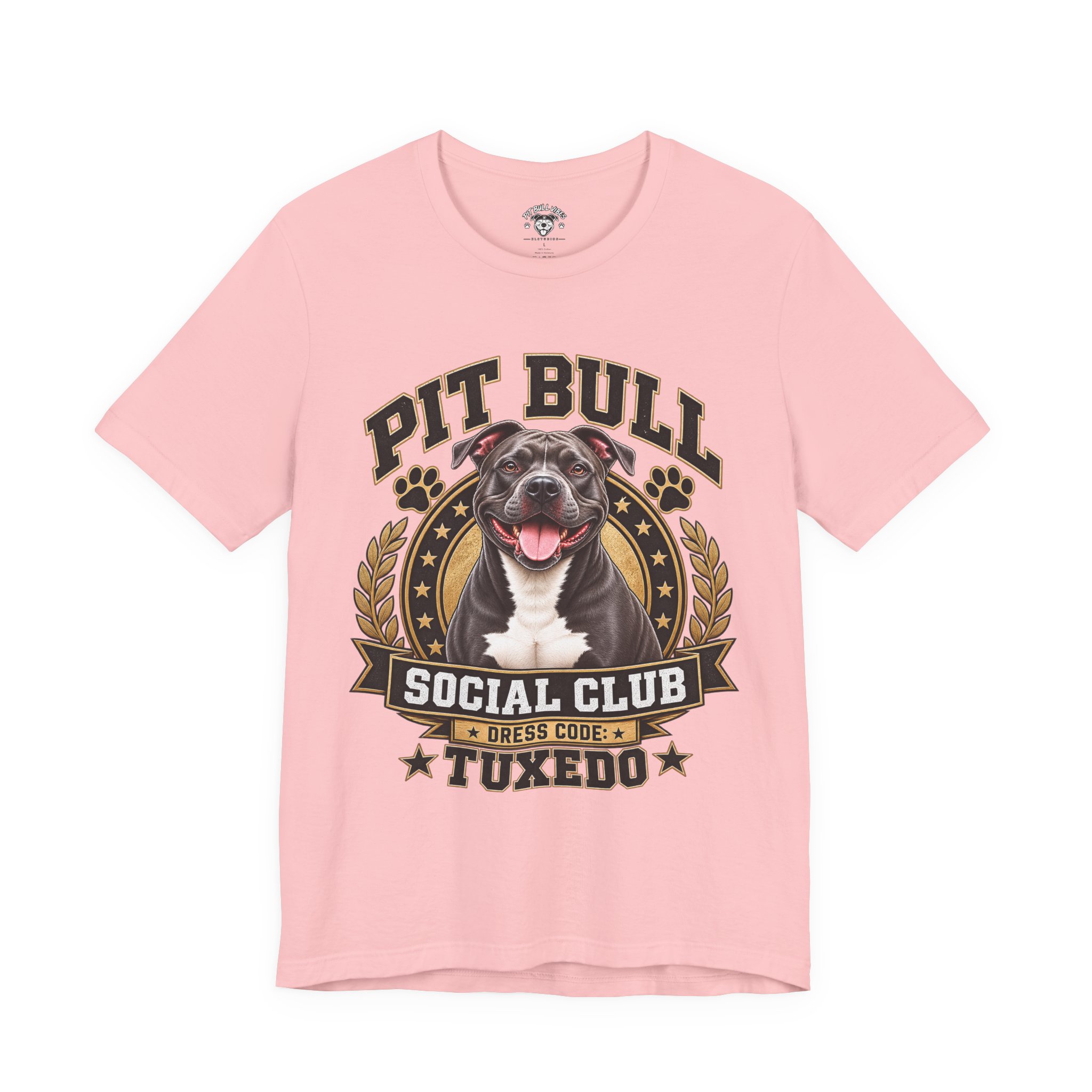 Pit Bull Social Club T-Shirt — Tuxedo Pitbull Graphic Tee - Image 25