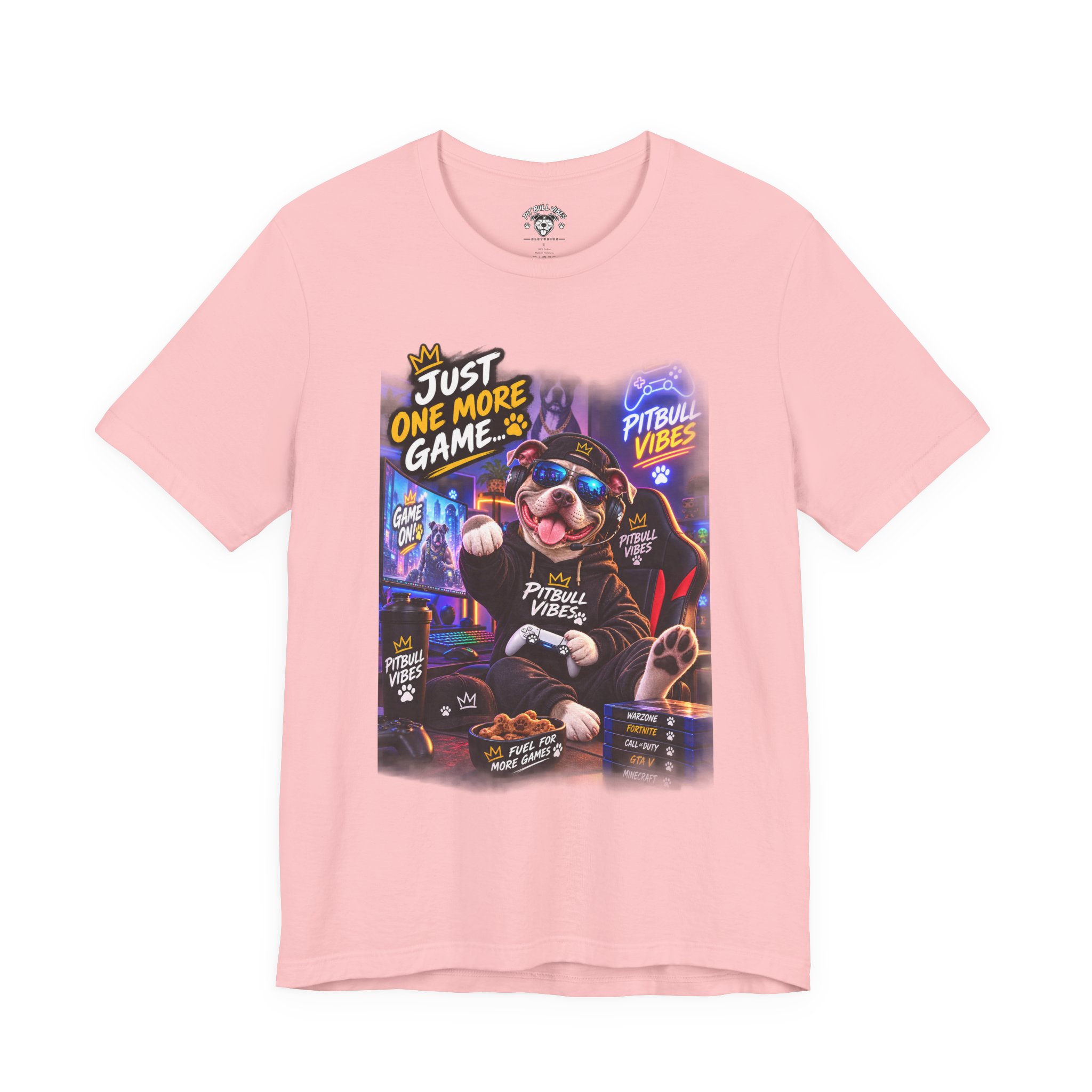 Pitbull Gamer Tee – "Just One More Game" Retro Arcade Dog T-Shirt - Image 29