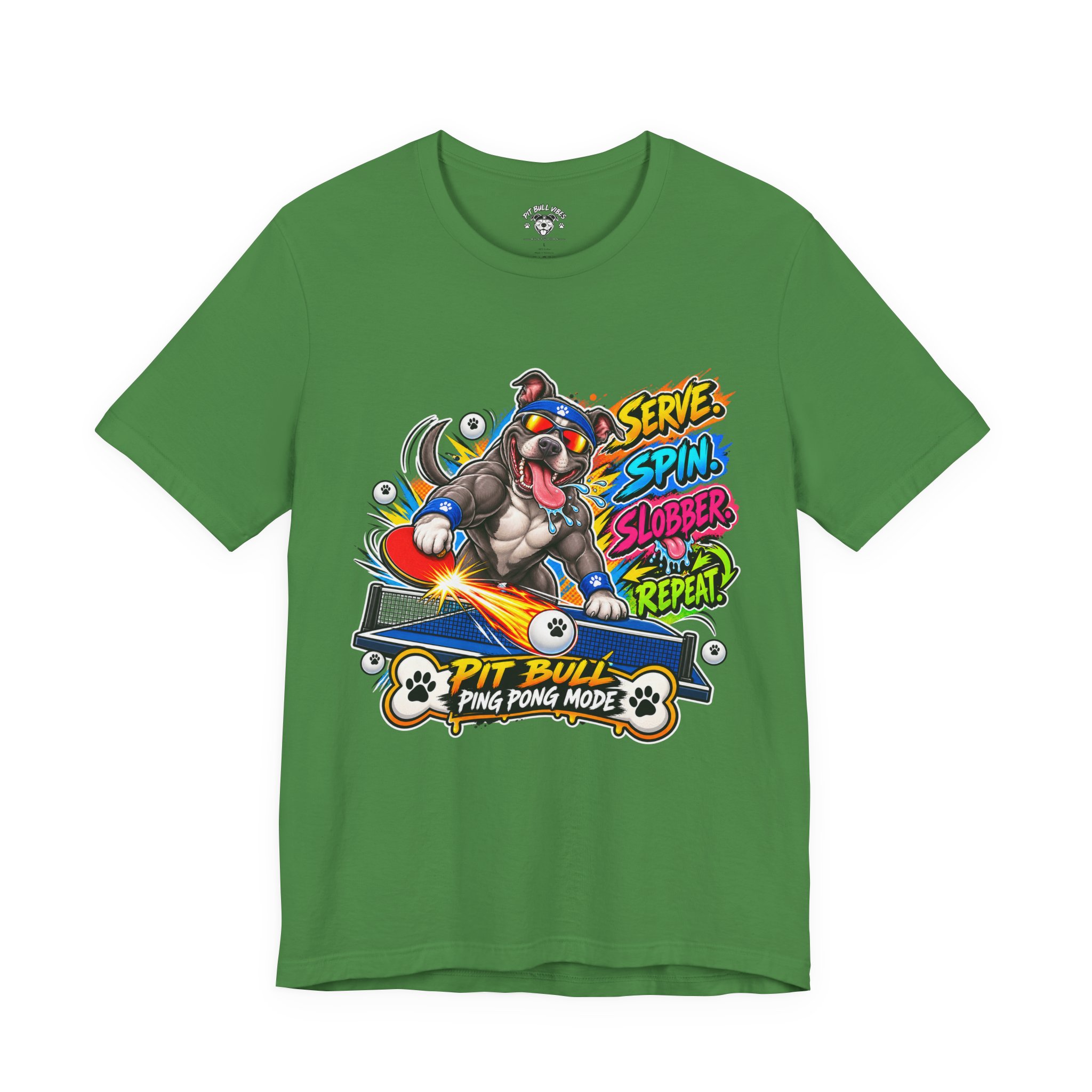 Pit Bull Ping Pong Tee — "Serve Spin Slobber Repeat" Table Tennis Shirt - Image 17