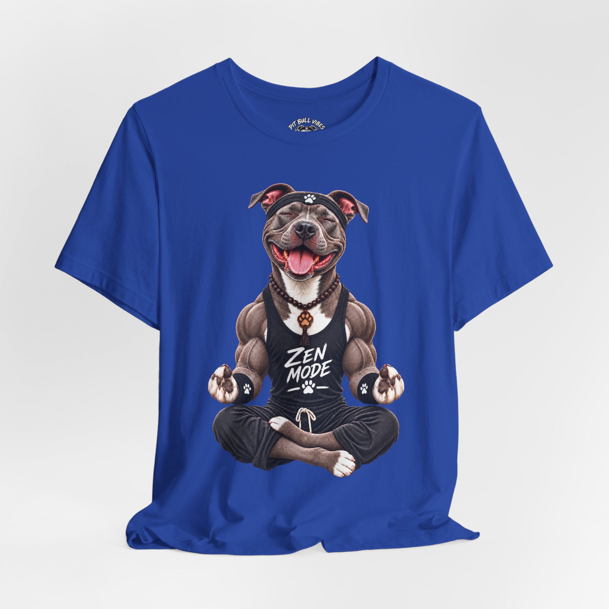Zen Mode Pit Bull T-Shirt — Cute Meditation Dog Graphic Tee - Image 20