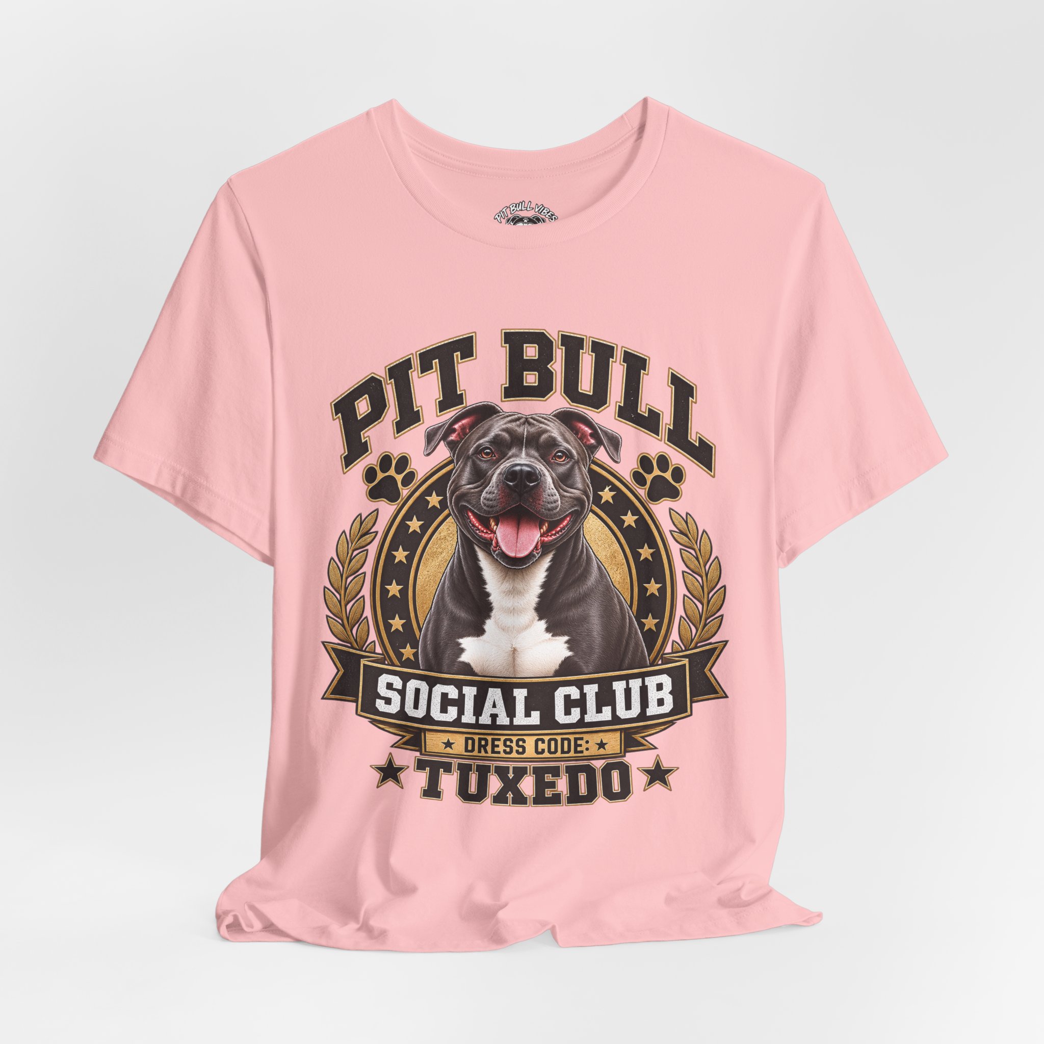 Pit Bull Social Club T-Shirt — Tuxedo Pitbull Graphic Tee - Image 28