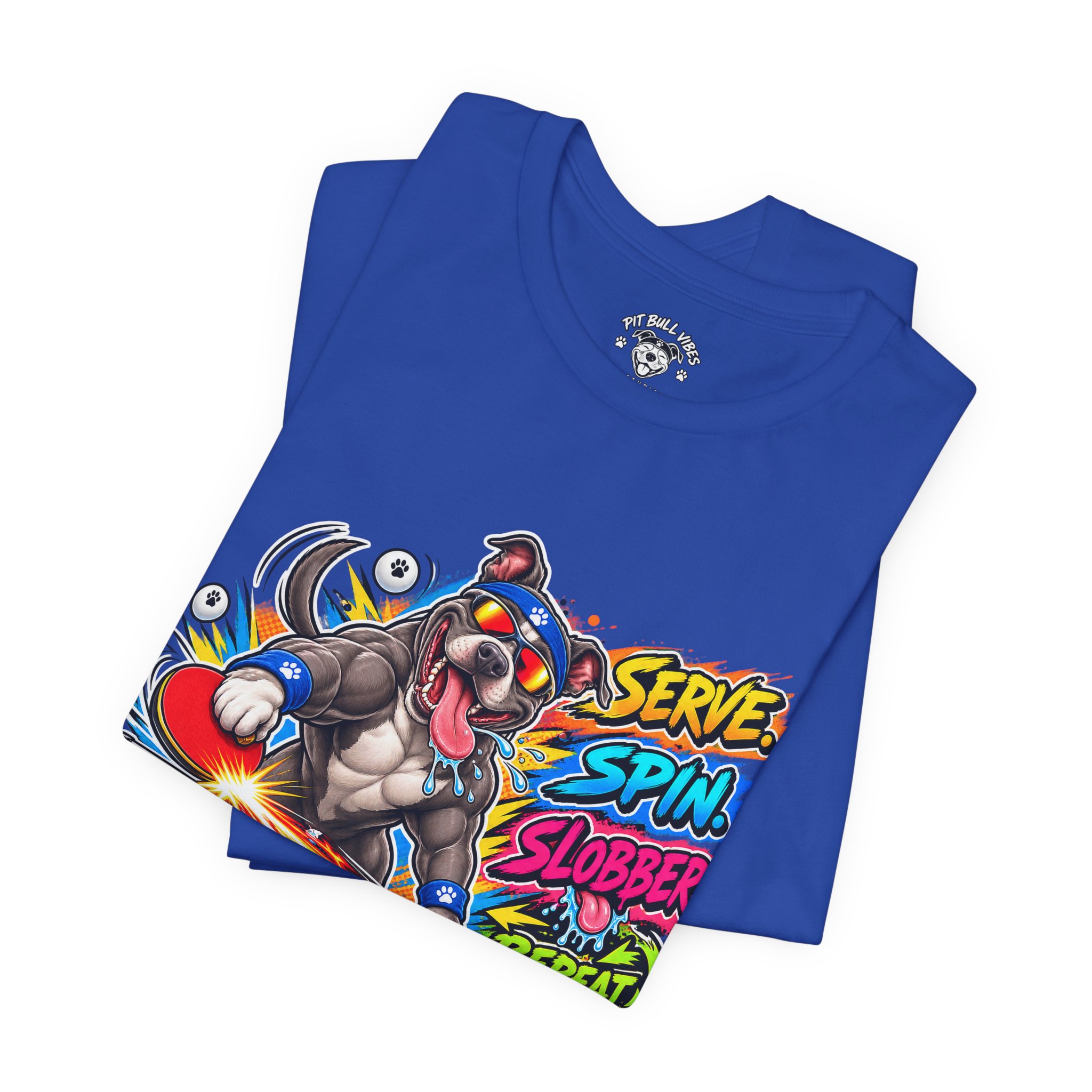 Pit Bull Ping Pong Tee — "Serve Spin Slobber Repeat" Table Tennis Shirt - Image 23