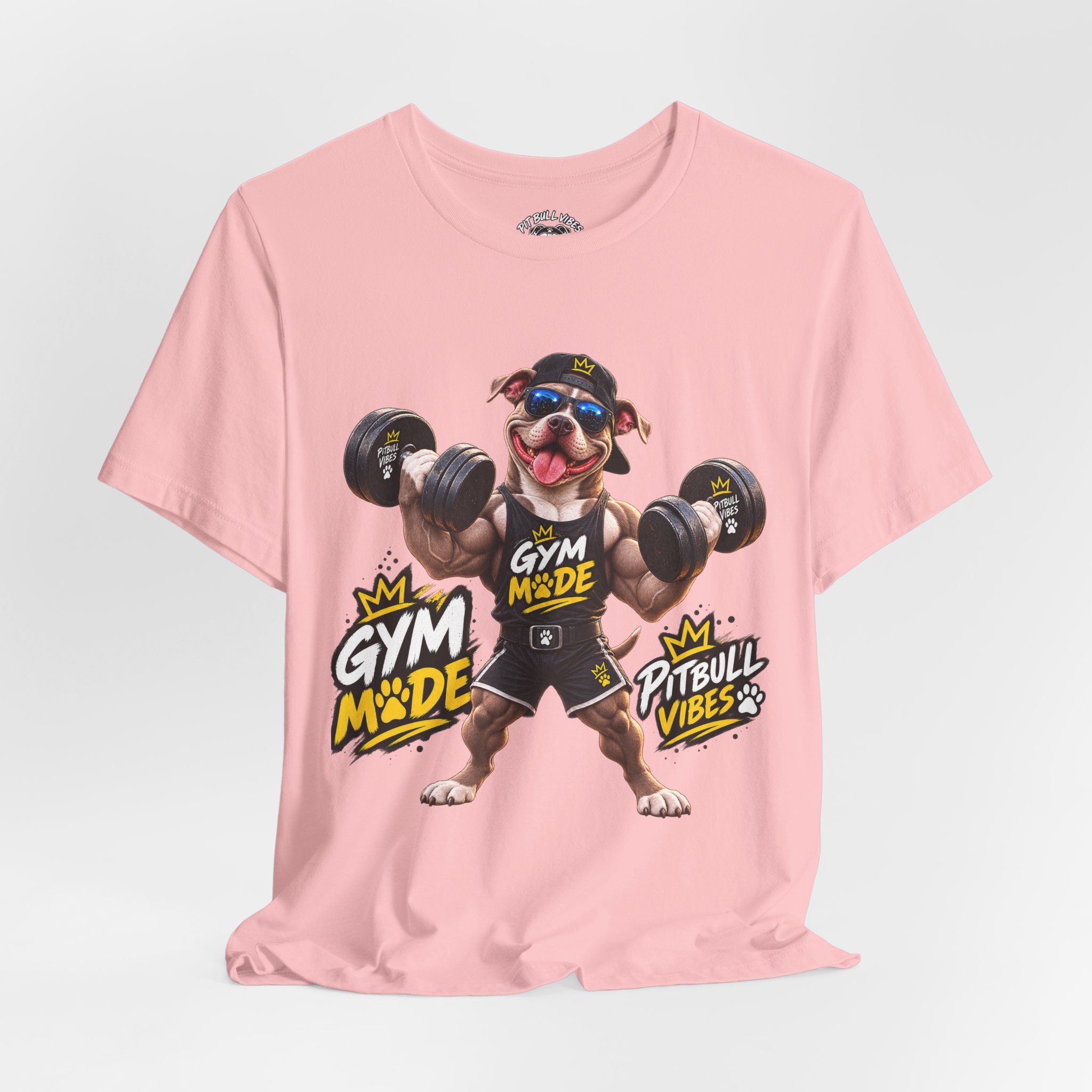 Pitbull Gym Tee — "Gym Made" Fitness Dog Shirt - Image 32