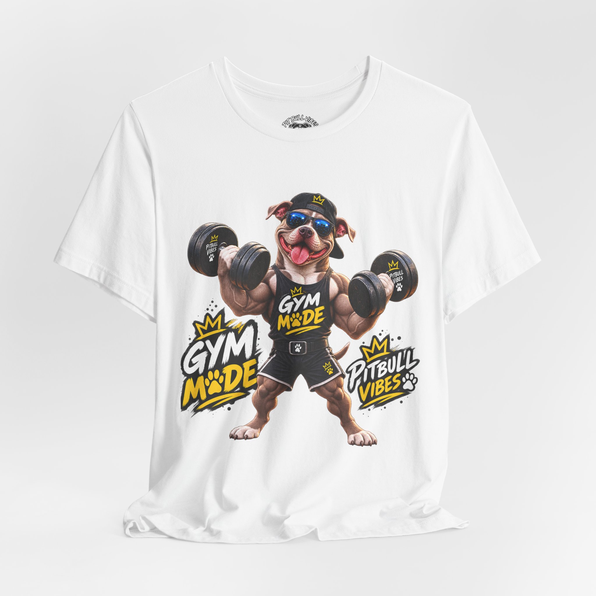 Pitbull Gym Tee — "Gym Made" Fitness Dog Shirt - Image 4