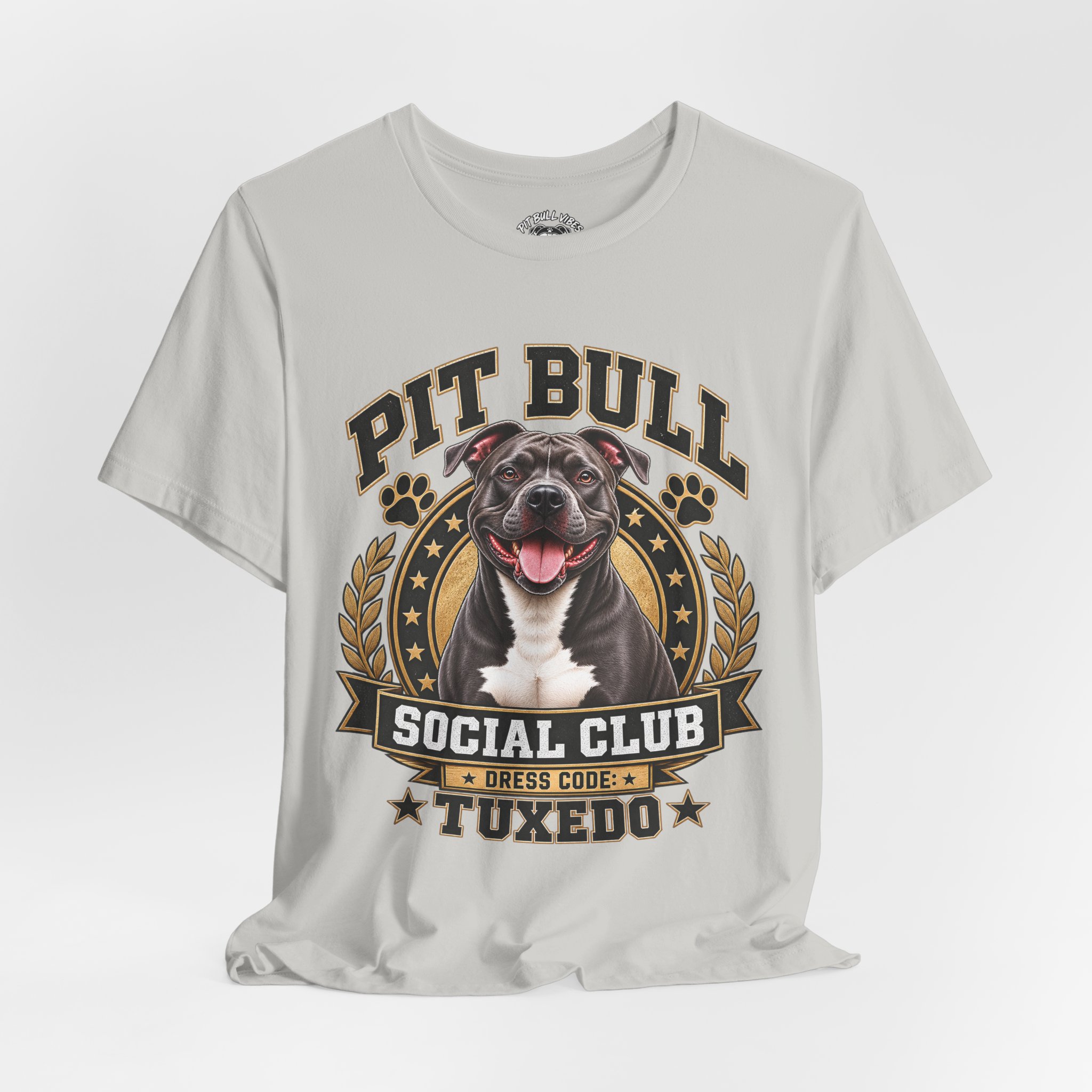 Pit Bull Social Club T-Shirt — Tuxedo Pitbull Graphic Tee - Image 12