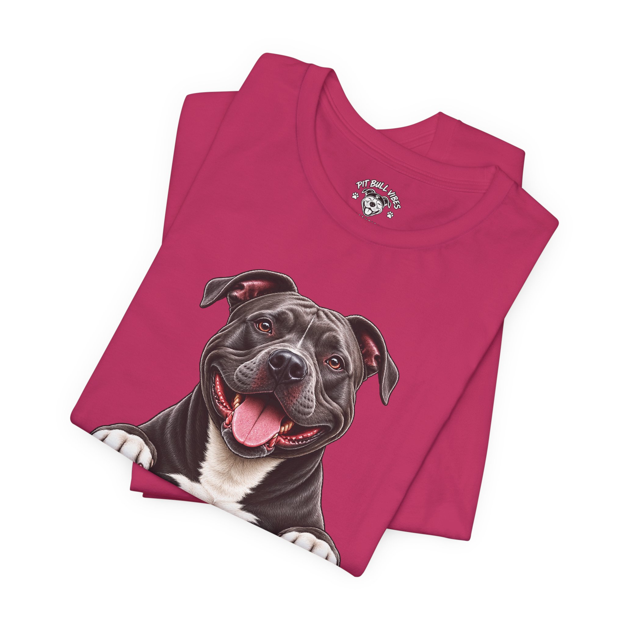 Happy Pitbull Came Dressed Better Than Me T-Shirt | Dog Lover Tee - Image 39