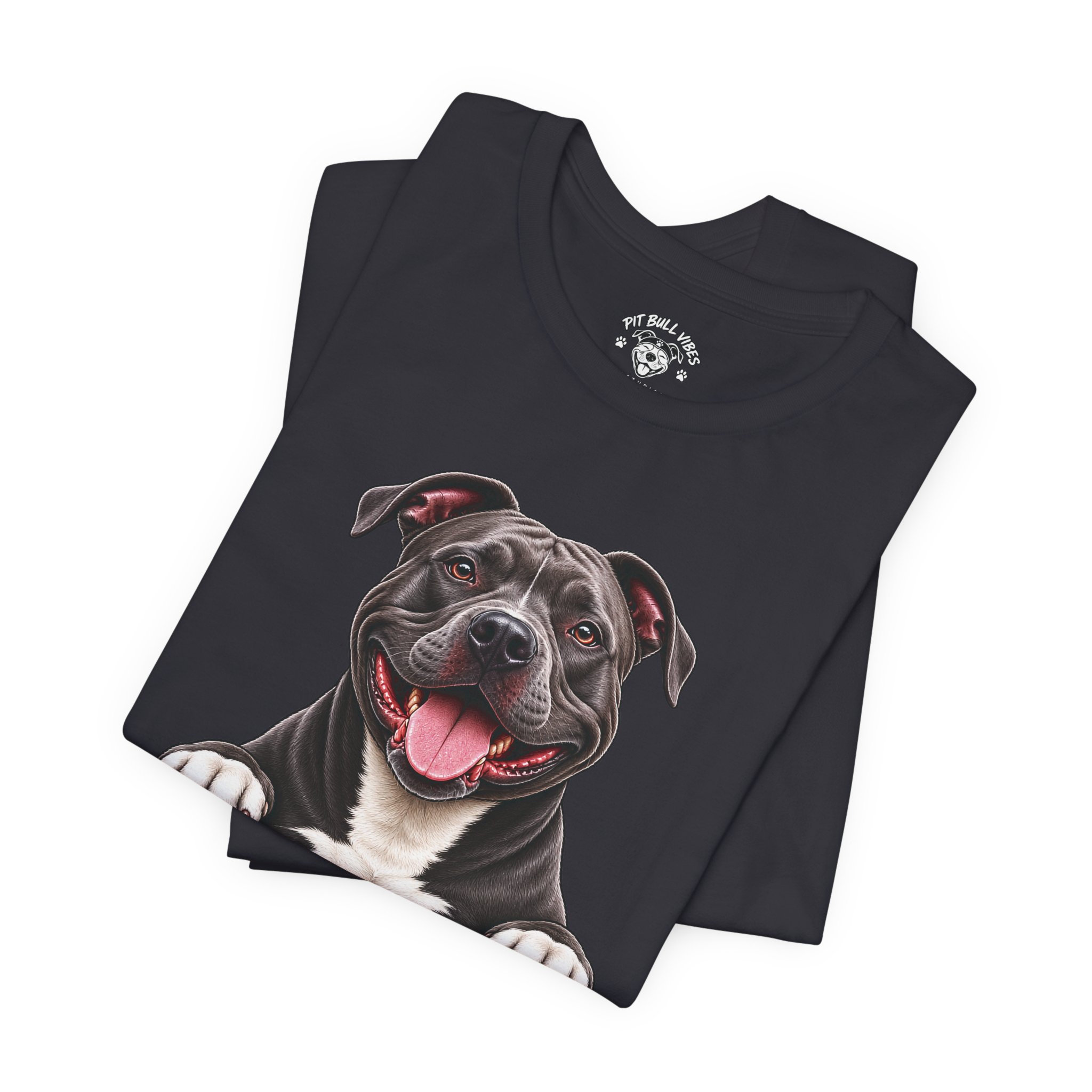 Happy Pitbull Came Dressed Better Than Me T-Shirt | Dog Lover Tee - Image 15