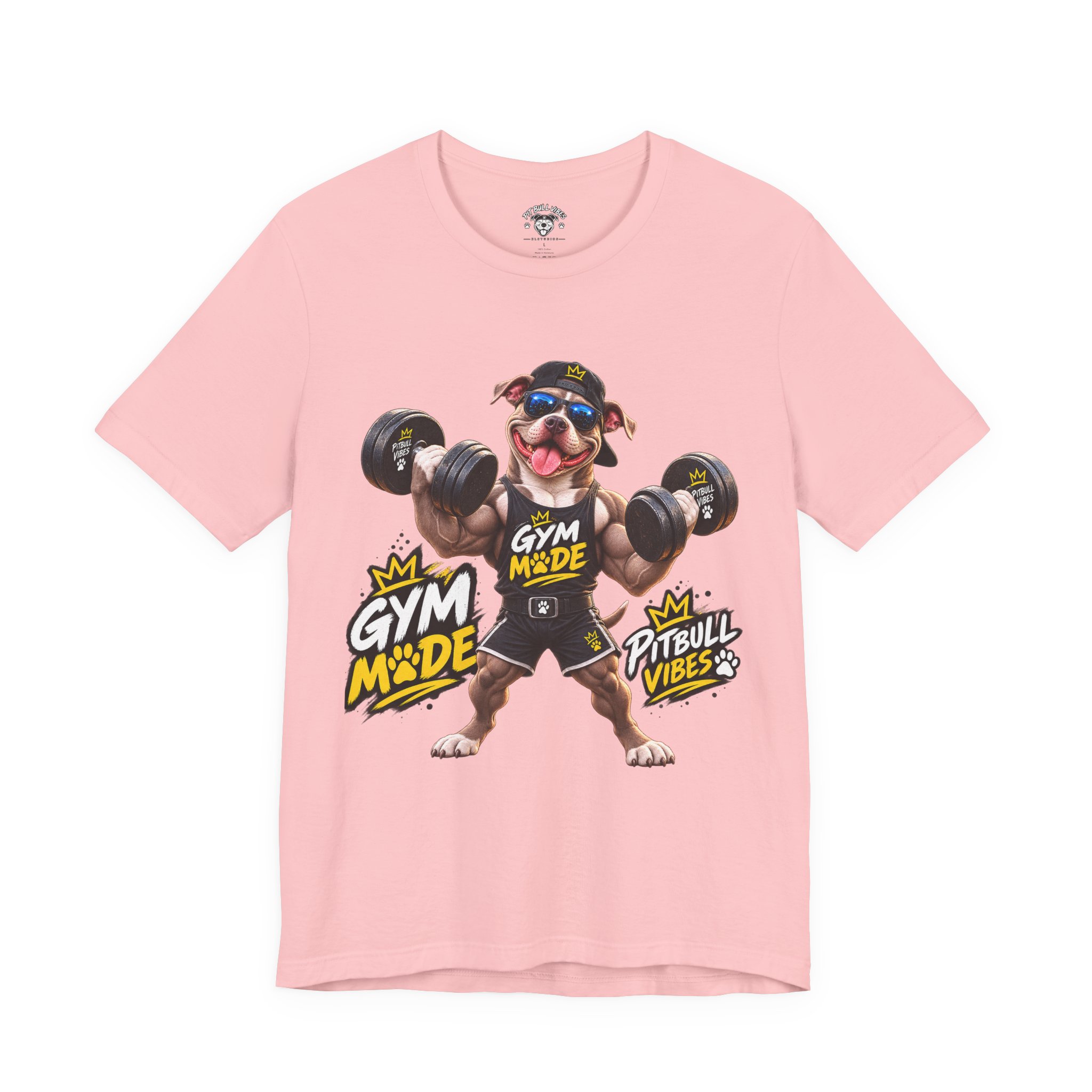 Pitbull Gym Tee — "Gym Made" Fitness Dog Shirt - Image 29