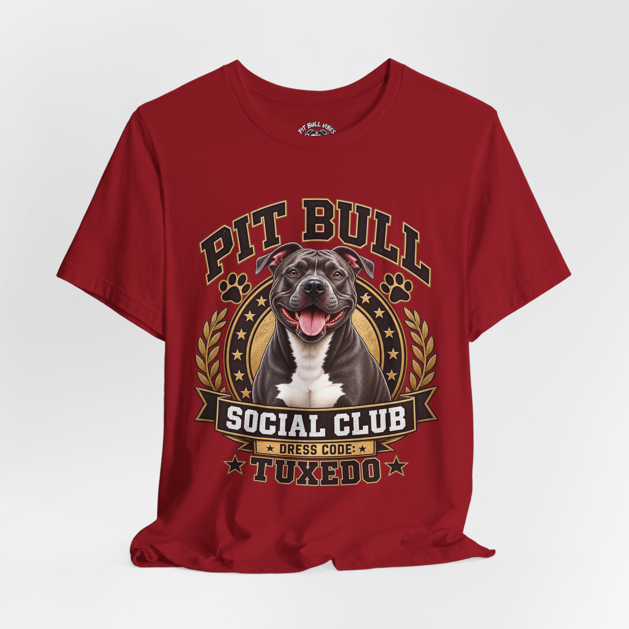 Pit Bull Social Club T-Shirt — Tuxedo Pitbull Graphic Tee - Image 31