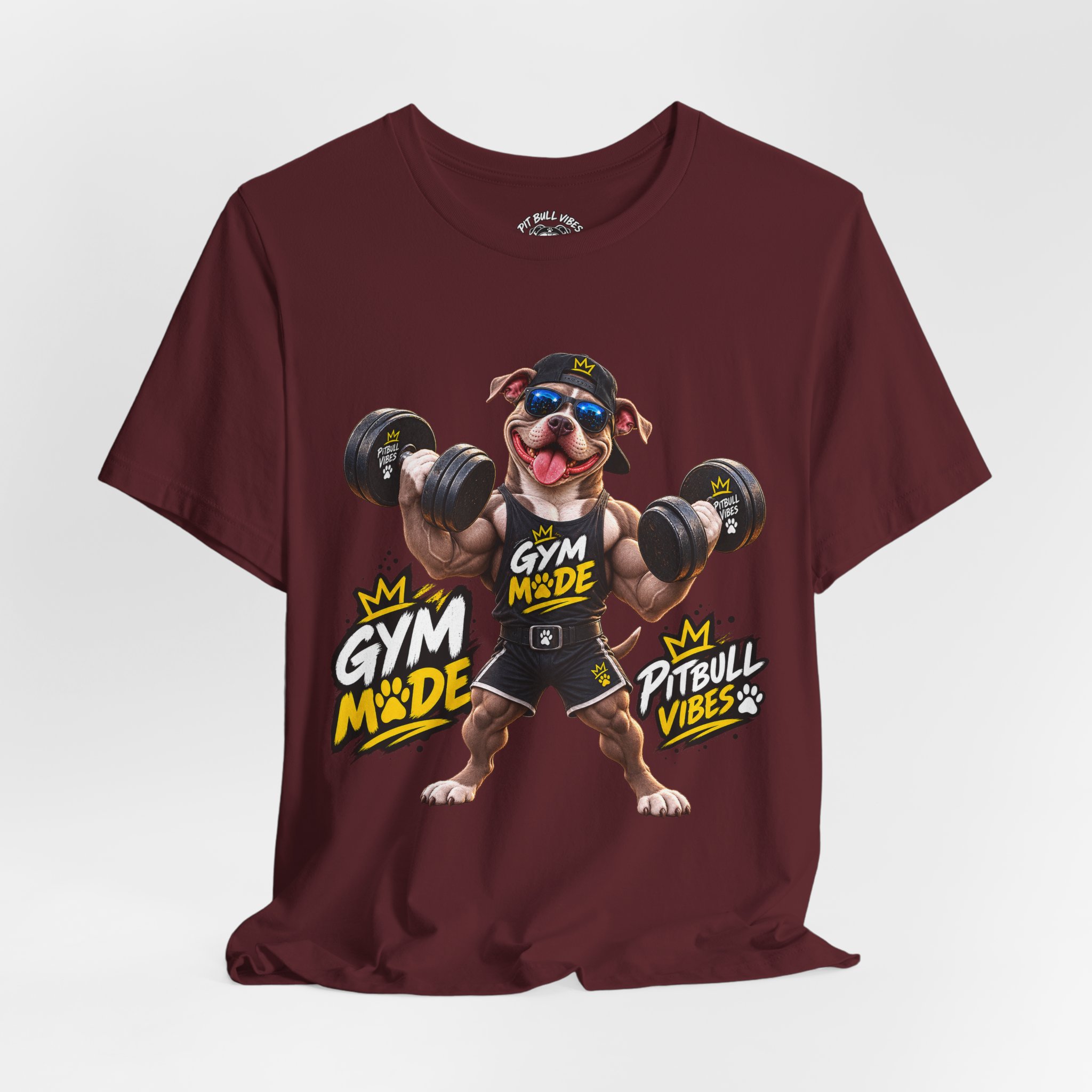 Pitbull Gym Tee — "Gym Made" Fitness Dog Shirt - Image 28