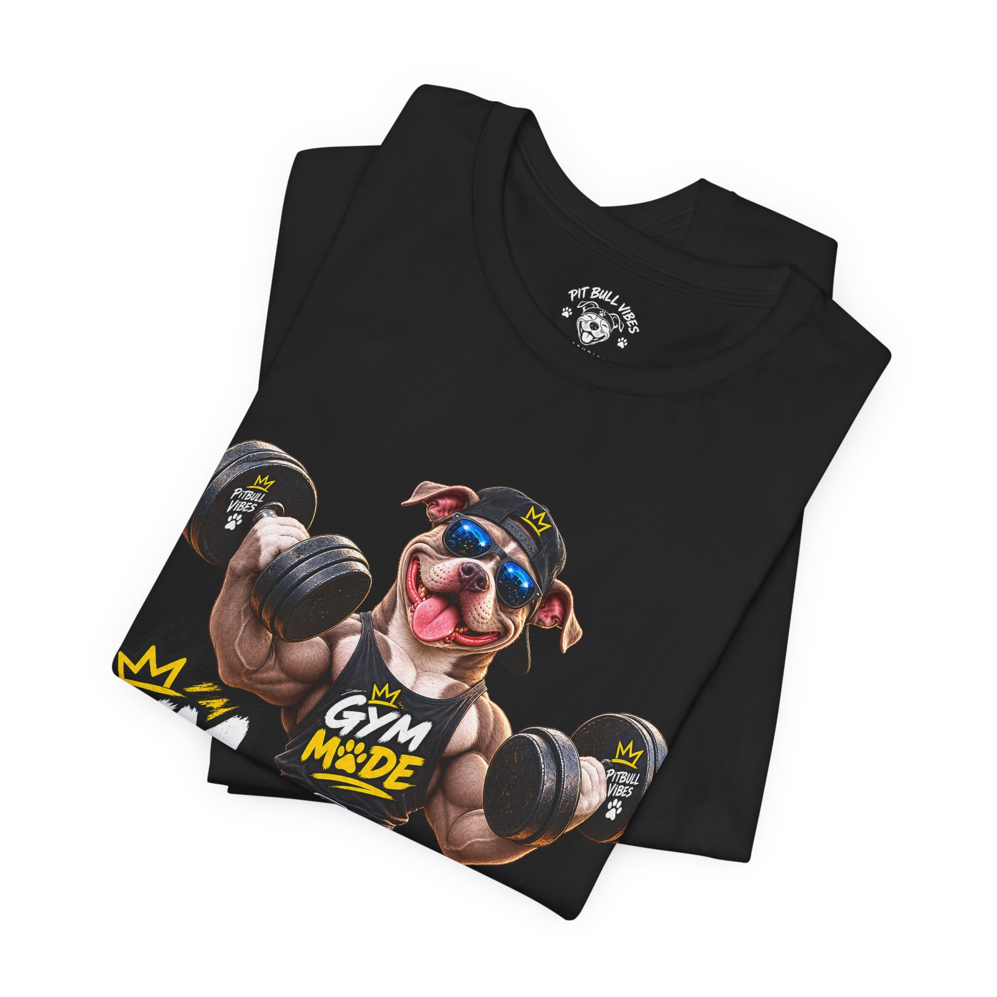 Pitbull Gym Tee — "Gym Made" Fitness Dog Shirt - Image 11