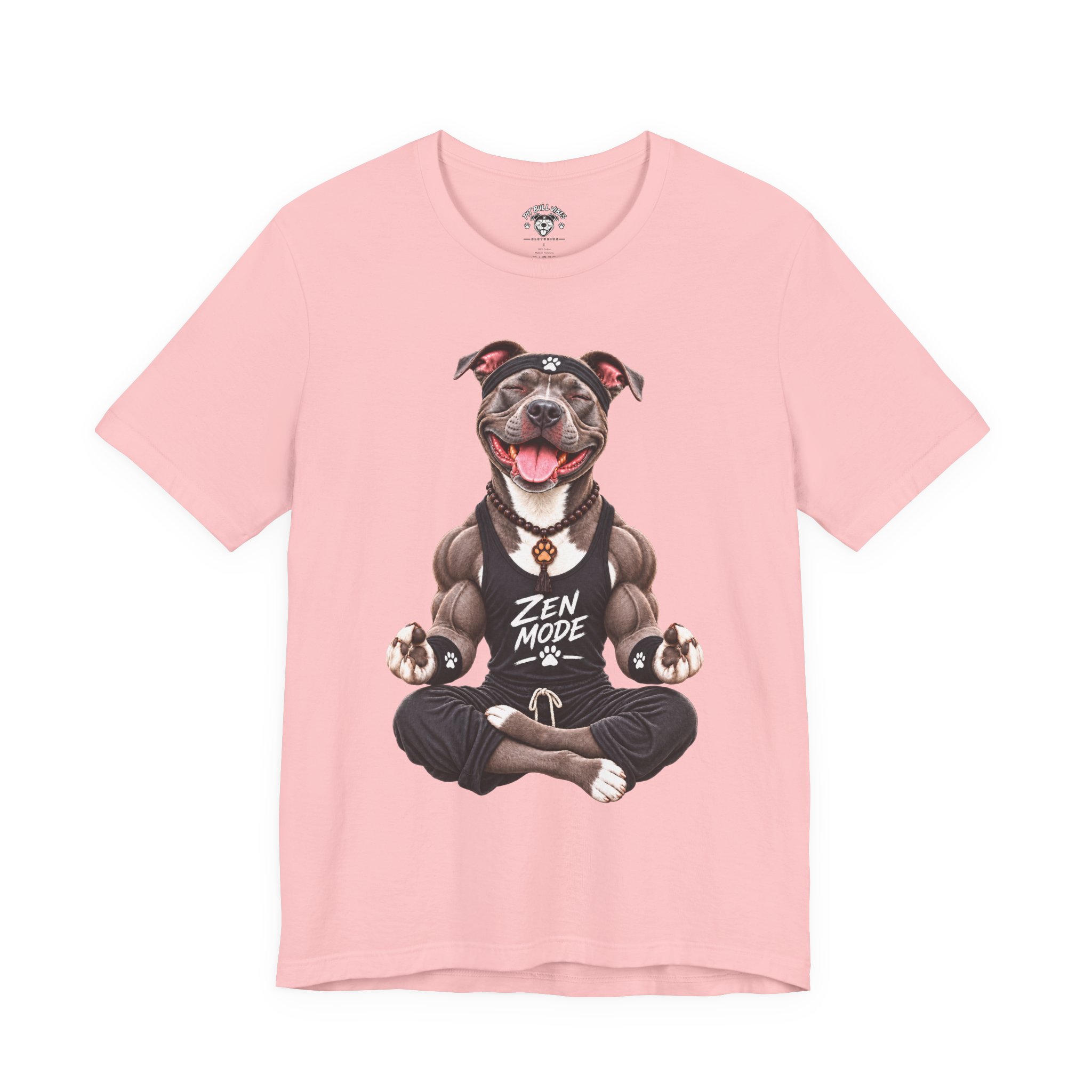 Zen Mode Pit Bull T-Shirt — Cute Meditation Dog Graphic Tee - Image 29
