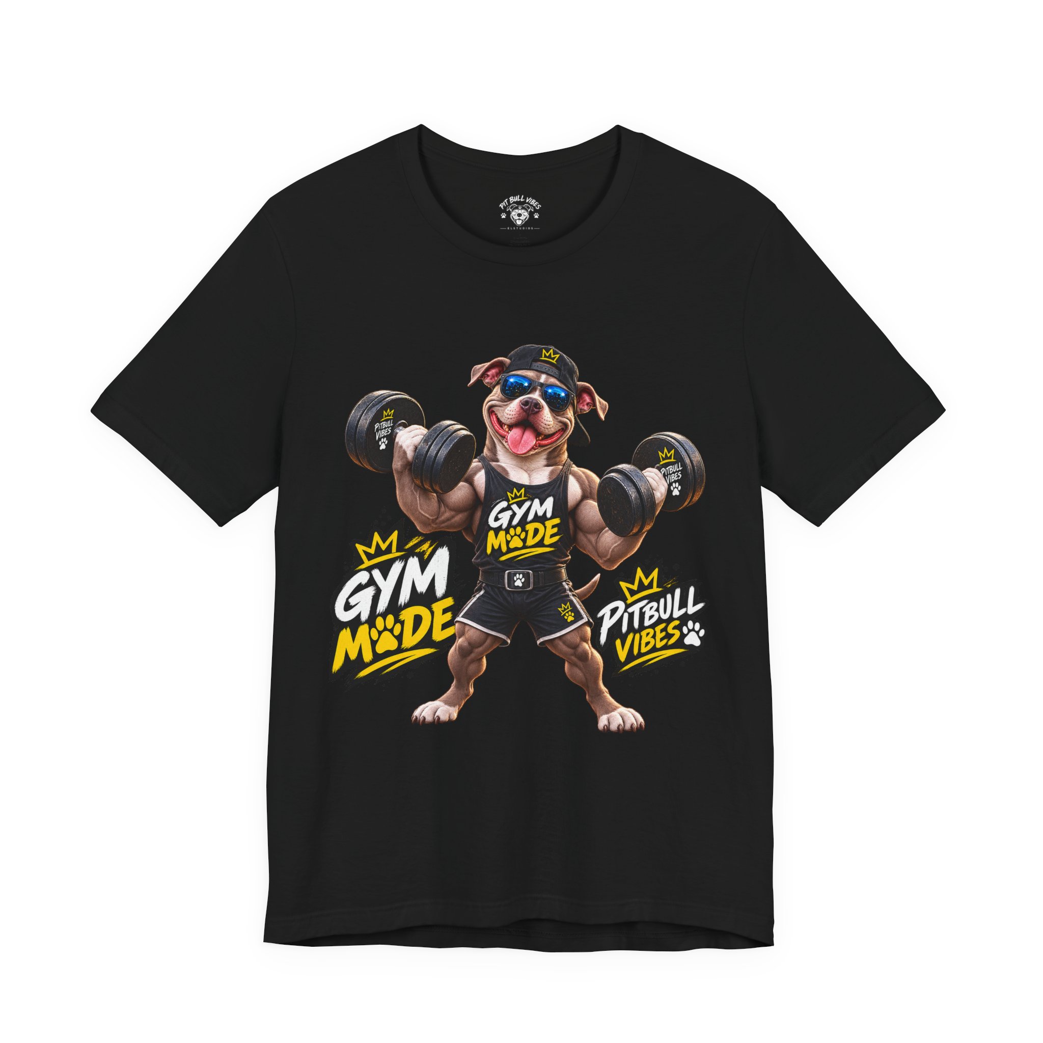 Pitbull Gym Tee — "Gym Made" Fitness Dog Shirt - Image 9
