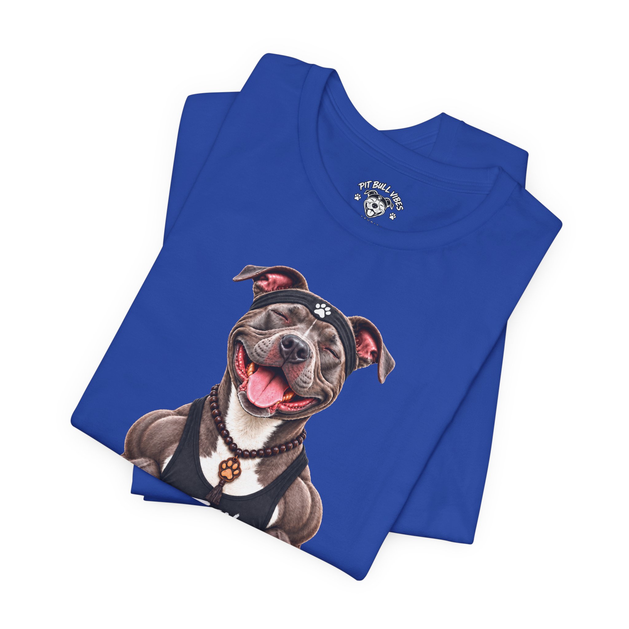 Zen Mode Pit Bull T-Shirt — Cute Meditation Dog Graphic Tee - Image 19