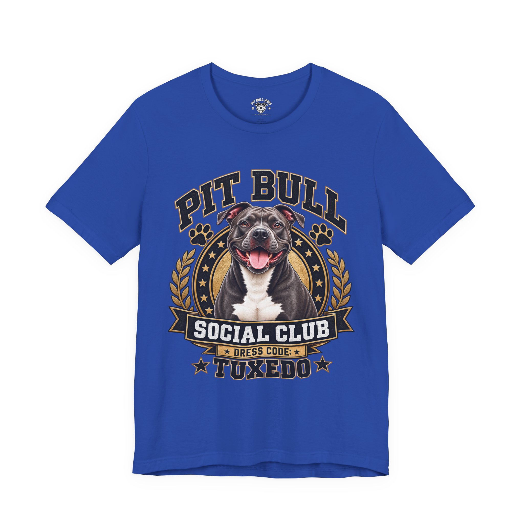 Pit Bull Social Club T-Shirt — Tuxedo Pitbull Graphic Tee - Image 13