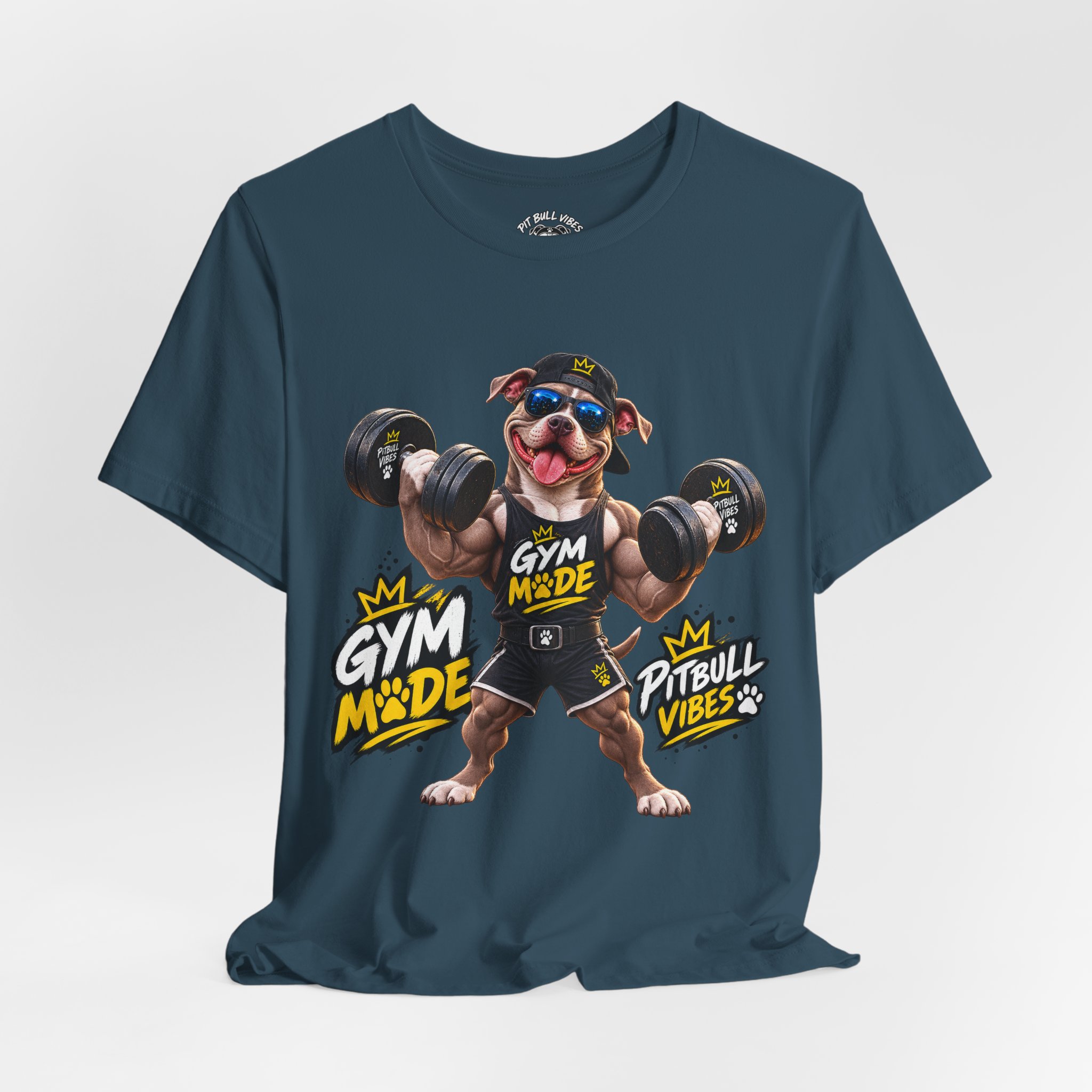 Pitbull Gym Tee — "Gym Made" Fitness Dog Shirt - Image 24