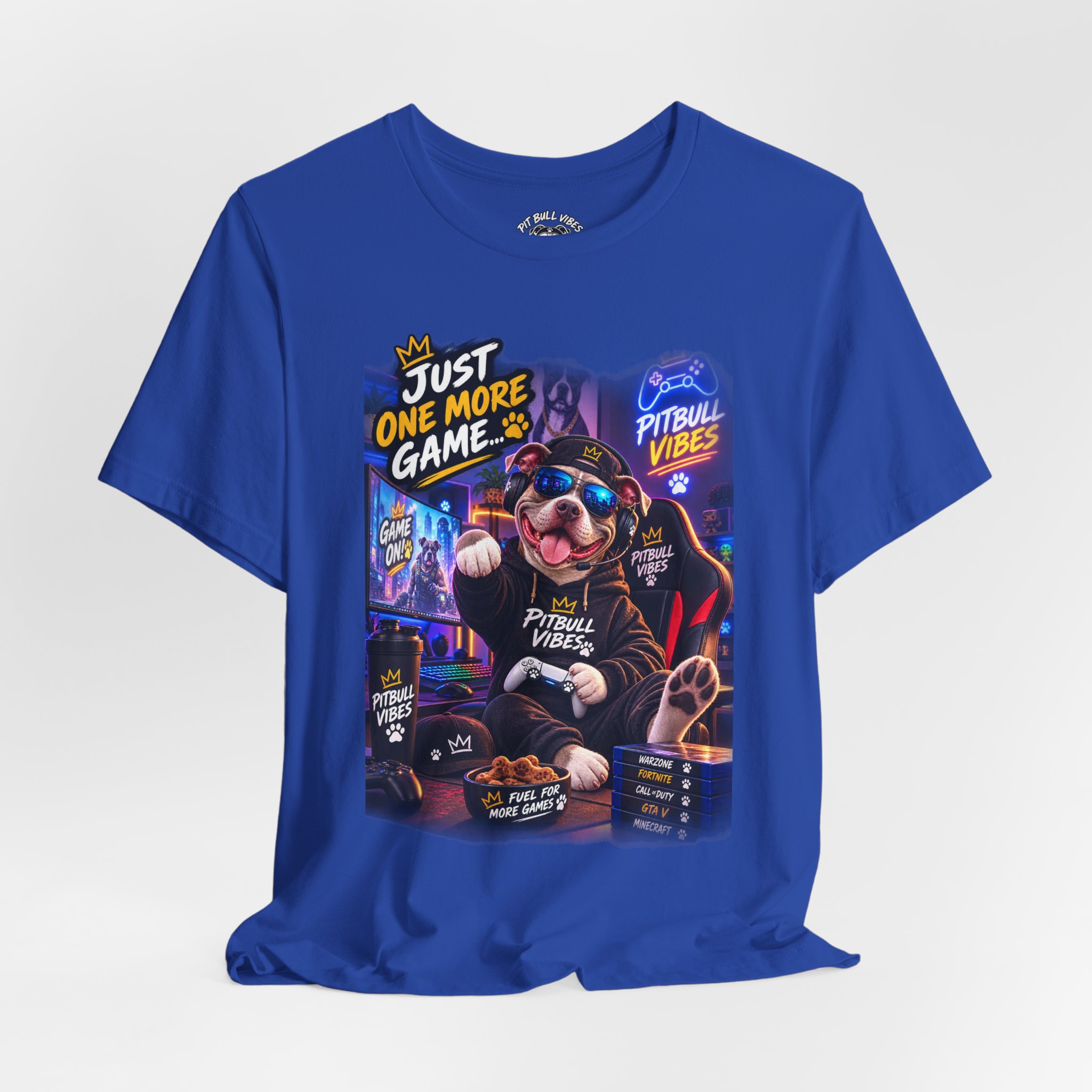 Pitbull Gamer Tee – "Just One More Game" Retro Arcade Dog T-Shirt - Image 20