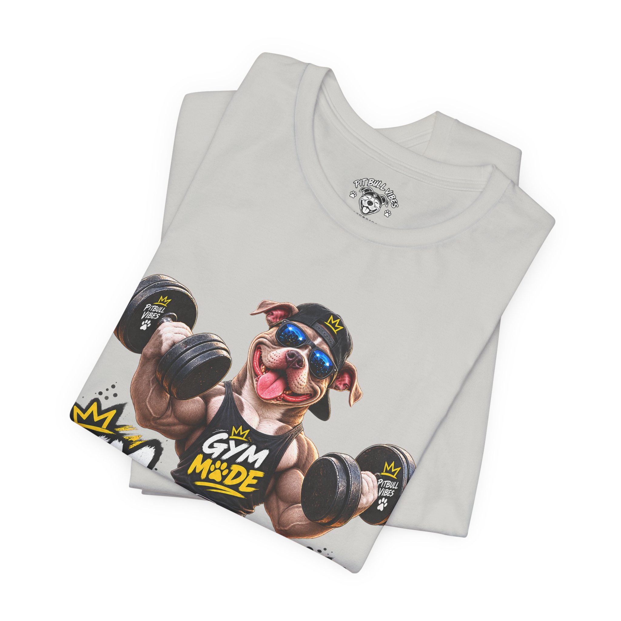 Pitbull Gym Tee — "Gym Made" Fitness Dog Shirt - Image 15