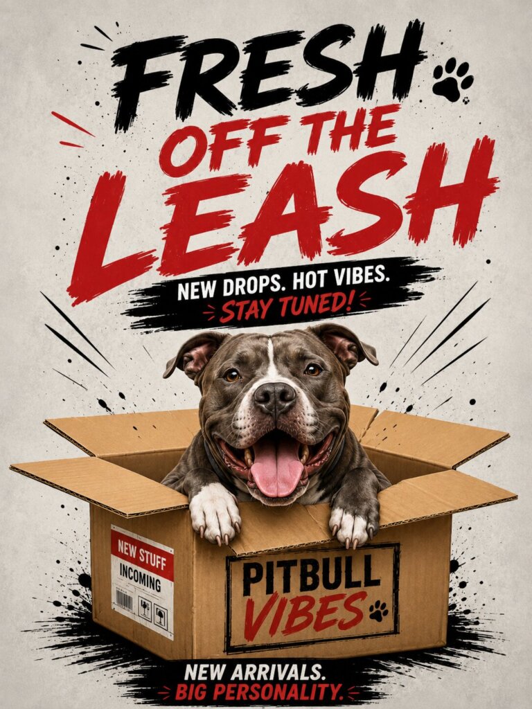 Fresh Off The Leash pit bull T-shirt collection