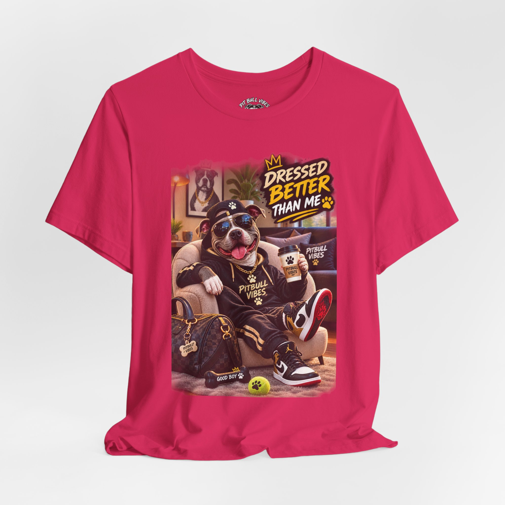 Graphic Tee - "Dressed Better Than Me" Stylish Pug Design - Image 28