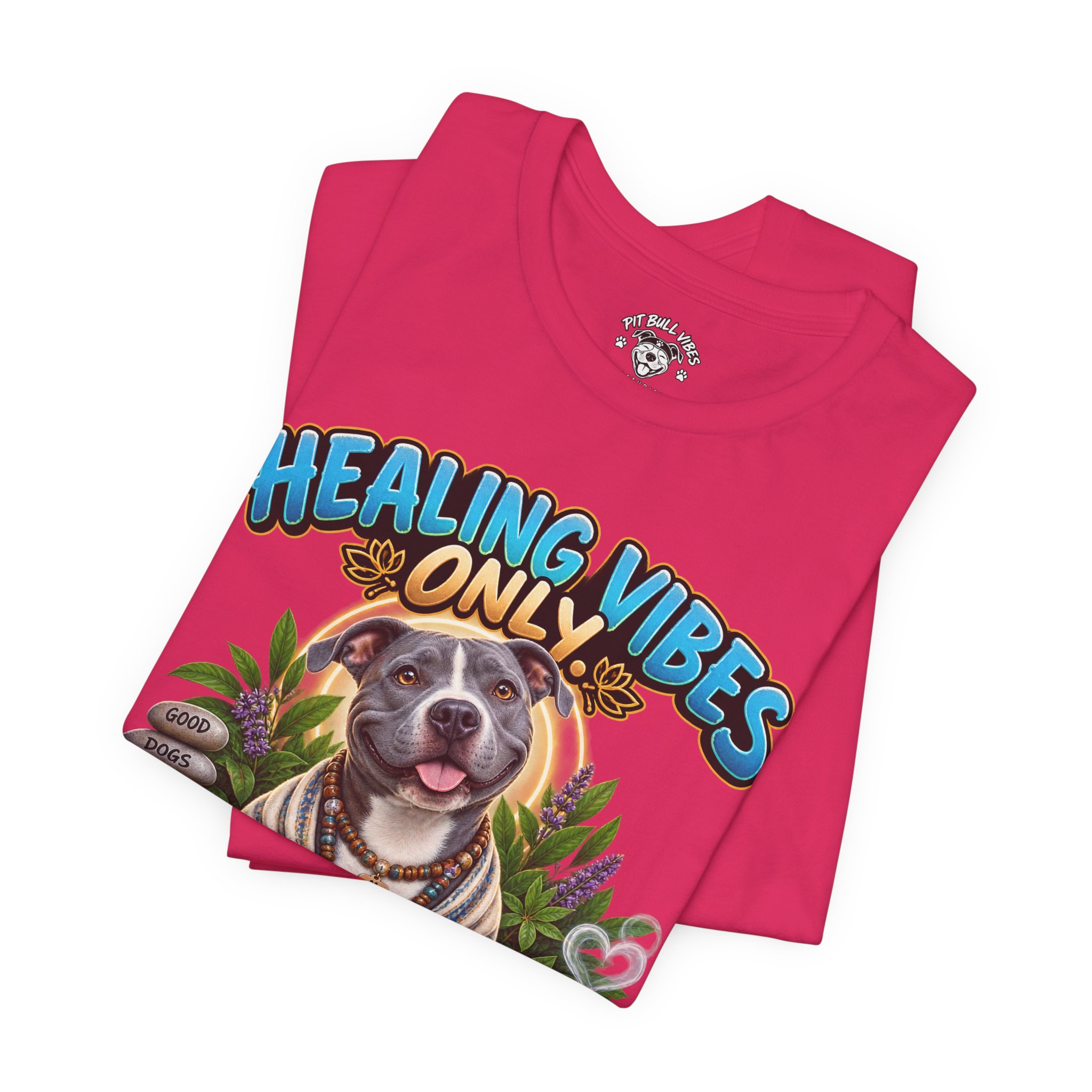 Healing Vibes Only Tee — "Negative Energy Out, Treats In" Dog Graphic T‑Shirt - Image 27