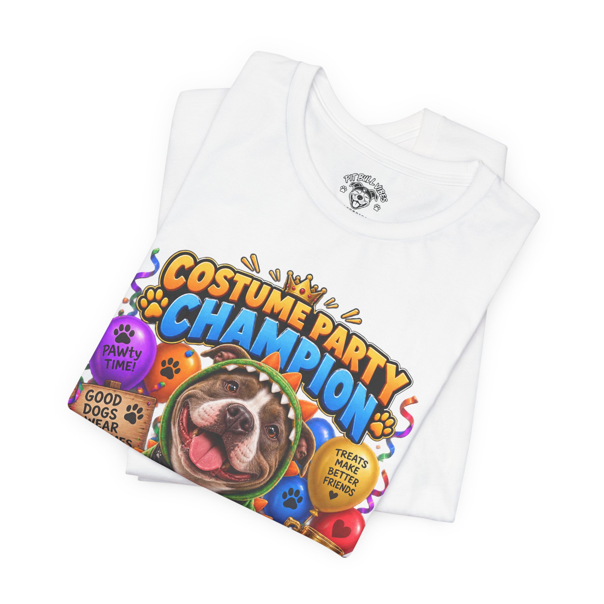 Costume Party Champion Dog T-Shirt — "Treats Are My Plus-One" - Image 7