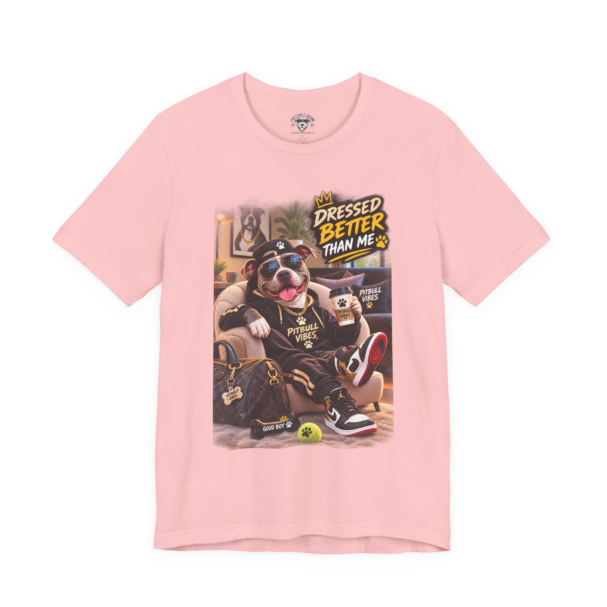 Graphic Tee - "Dressed Better Than Me" Stylish Pug Design - Image 33