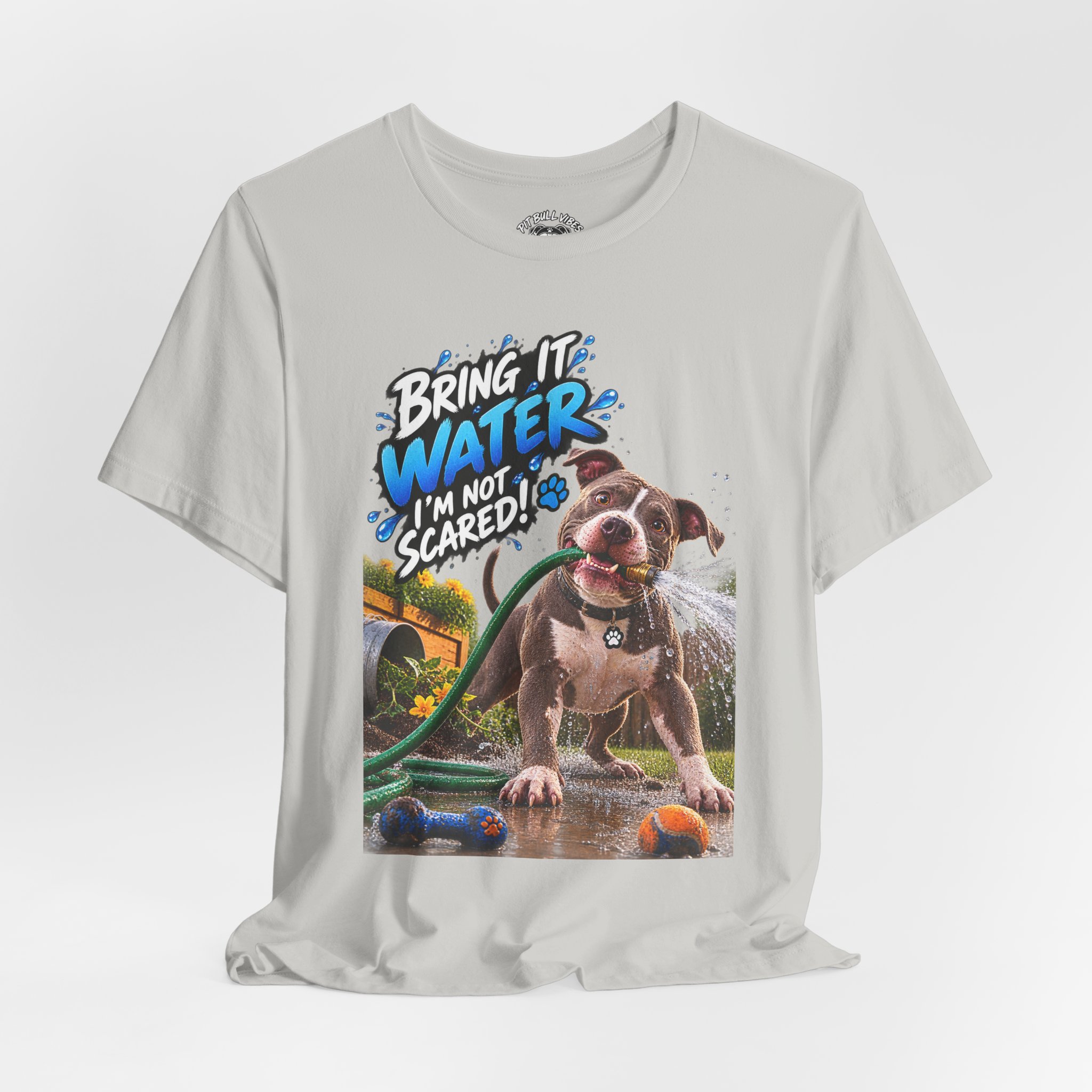 Bring It, Water! Dog Graphic Tee — "Bring It: Water I'm Not Scared" Shirt - Image 20