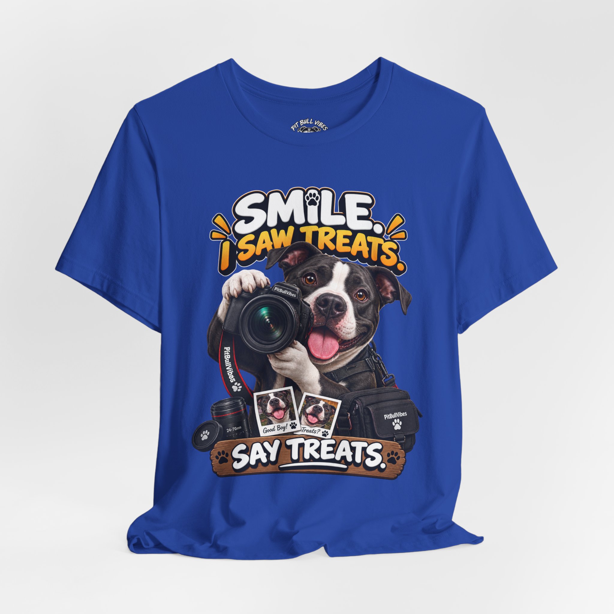 Smile, I Saw Treats! Dog Camera T-Shirt - Image 20