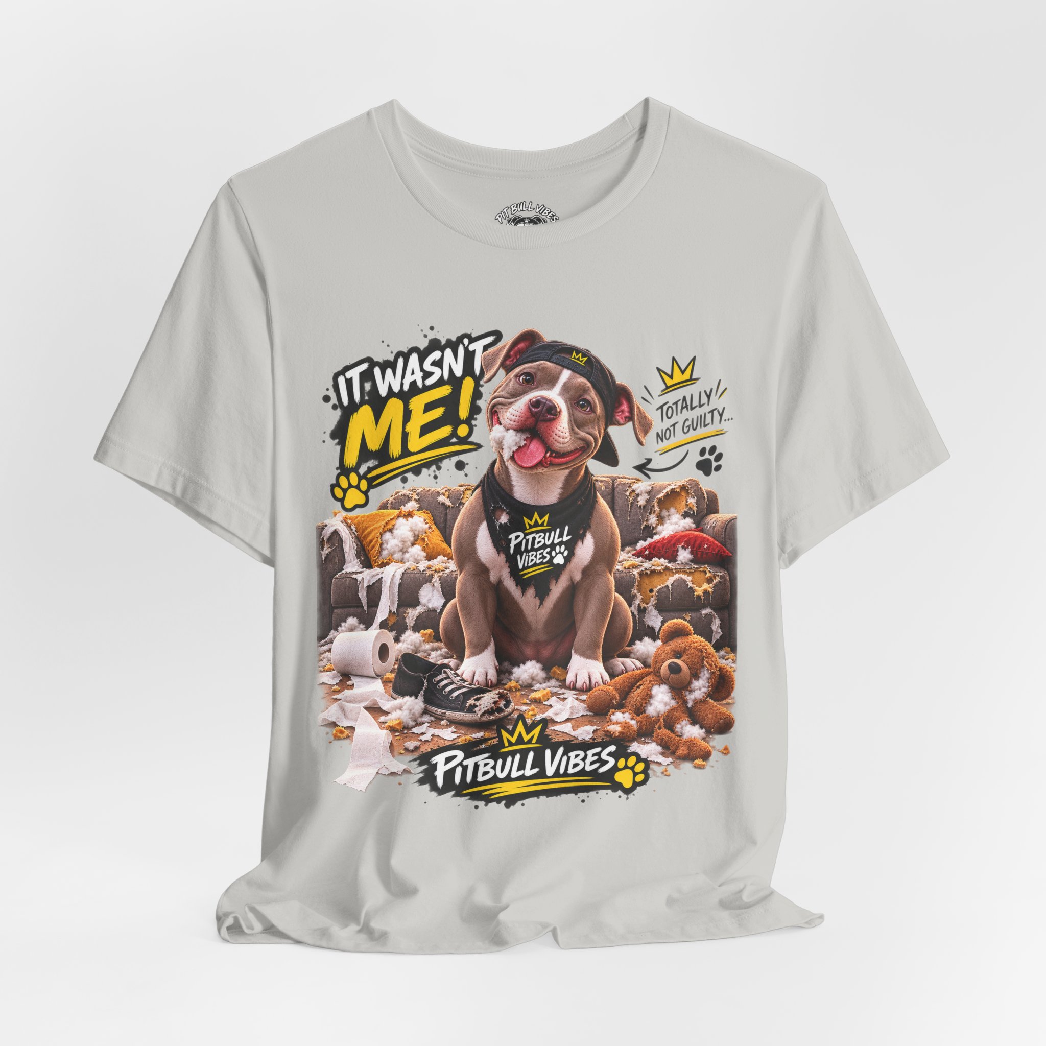 Pitbull Vibes T-Shirt – "It Wasn't Me" Cute Puppy Graphic Tee - Image 20
