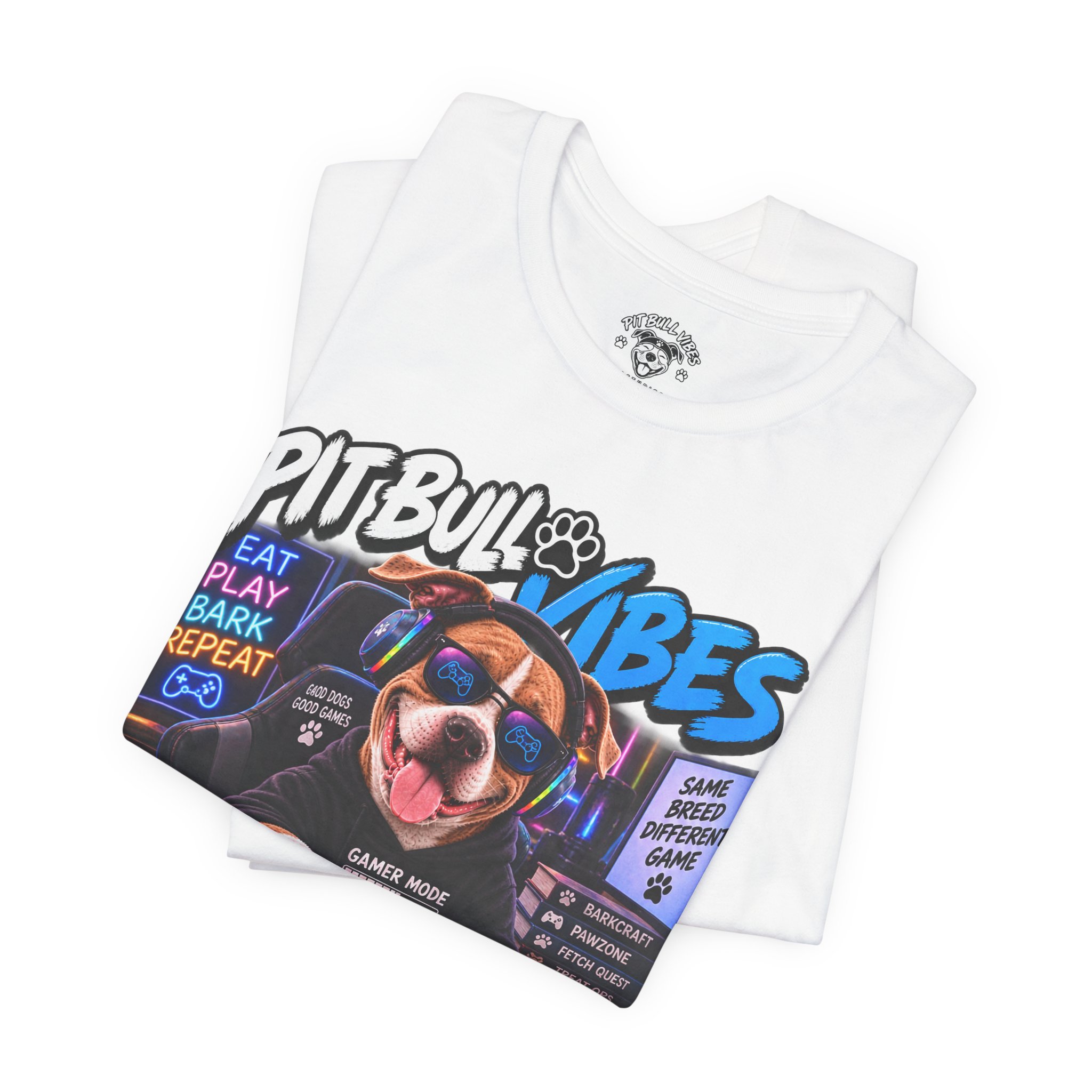 Pitbull Vibes Gamer Tee — "Life Is Better In Game Mode" - Image 7
