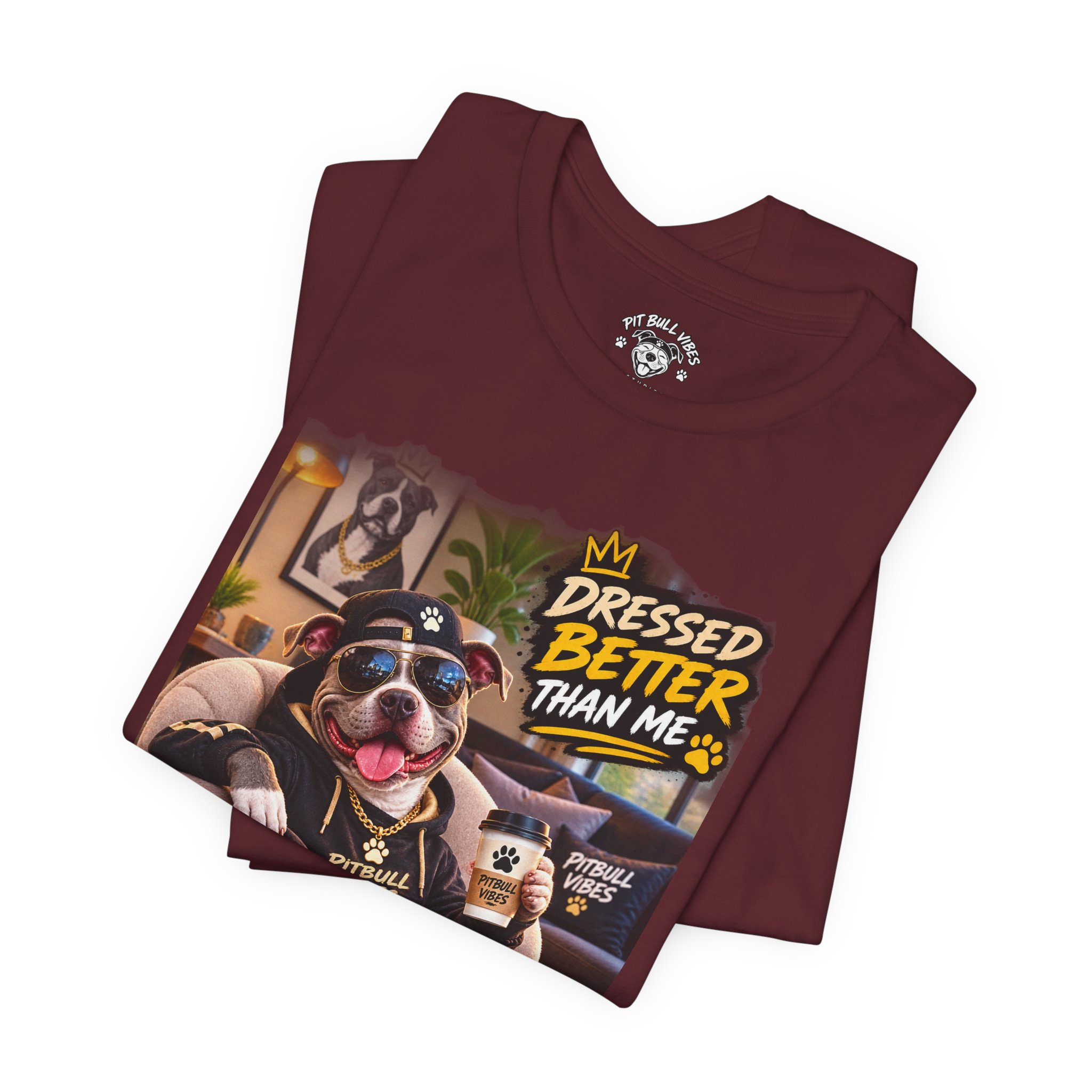 Graphic Tee - "Dressed Better Than Me" Stylish Pug Design - Image 31