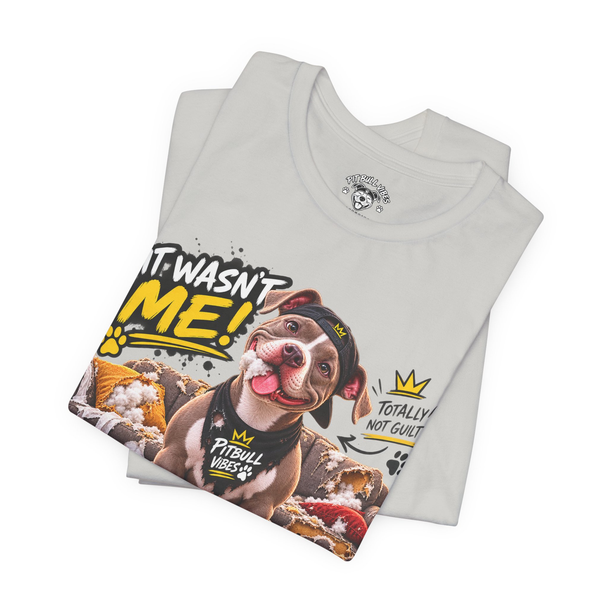 Pitbull Vibes T-Shirt – "It Wasn't Me" Cute Puppy Graphic Tee - Image 19