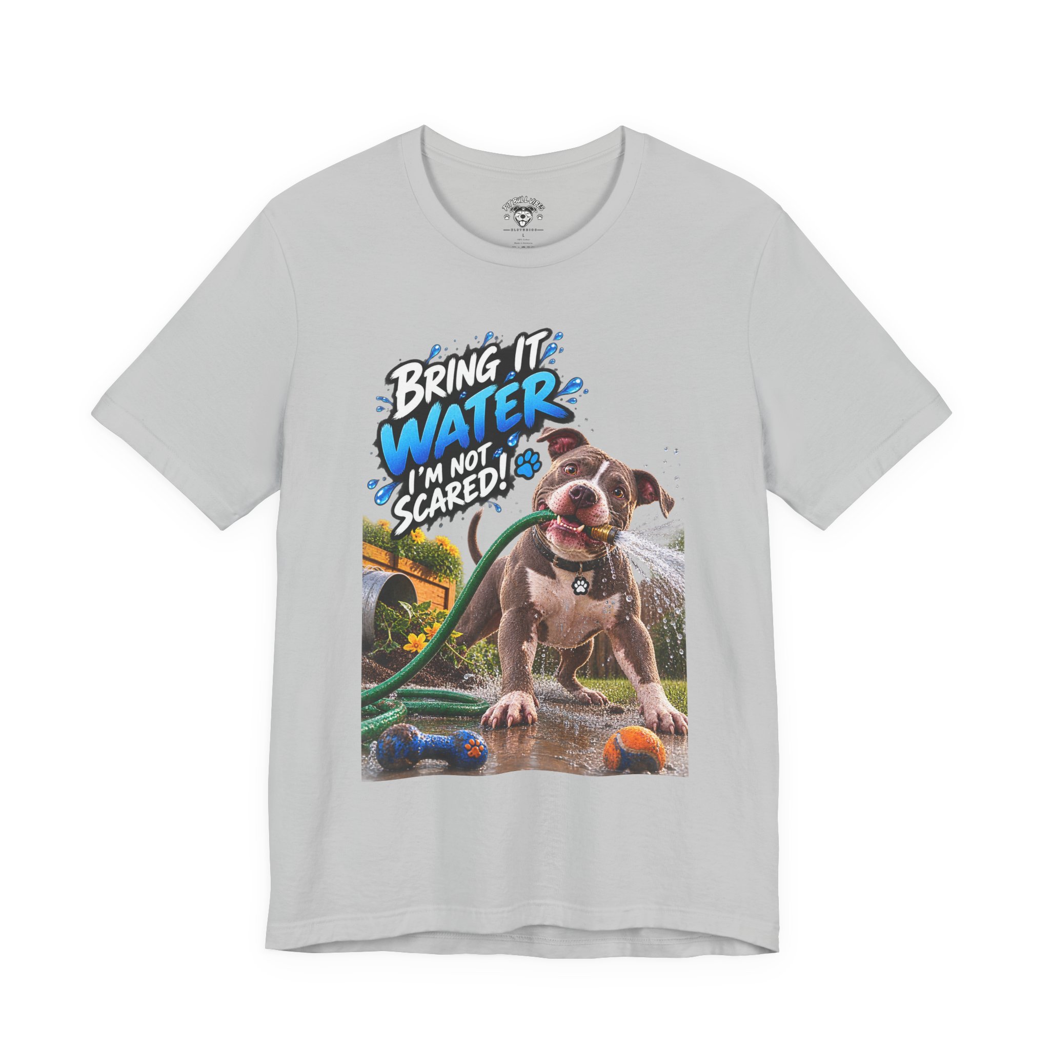 Bring It, Water! Dog Graphic Tee — "Bring It: Water I'm Not Scared" Shirt - Image 6
