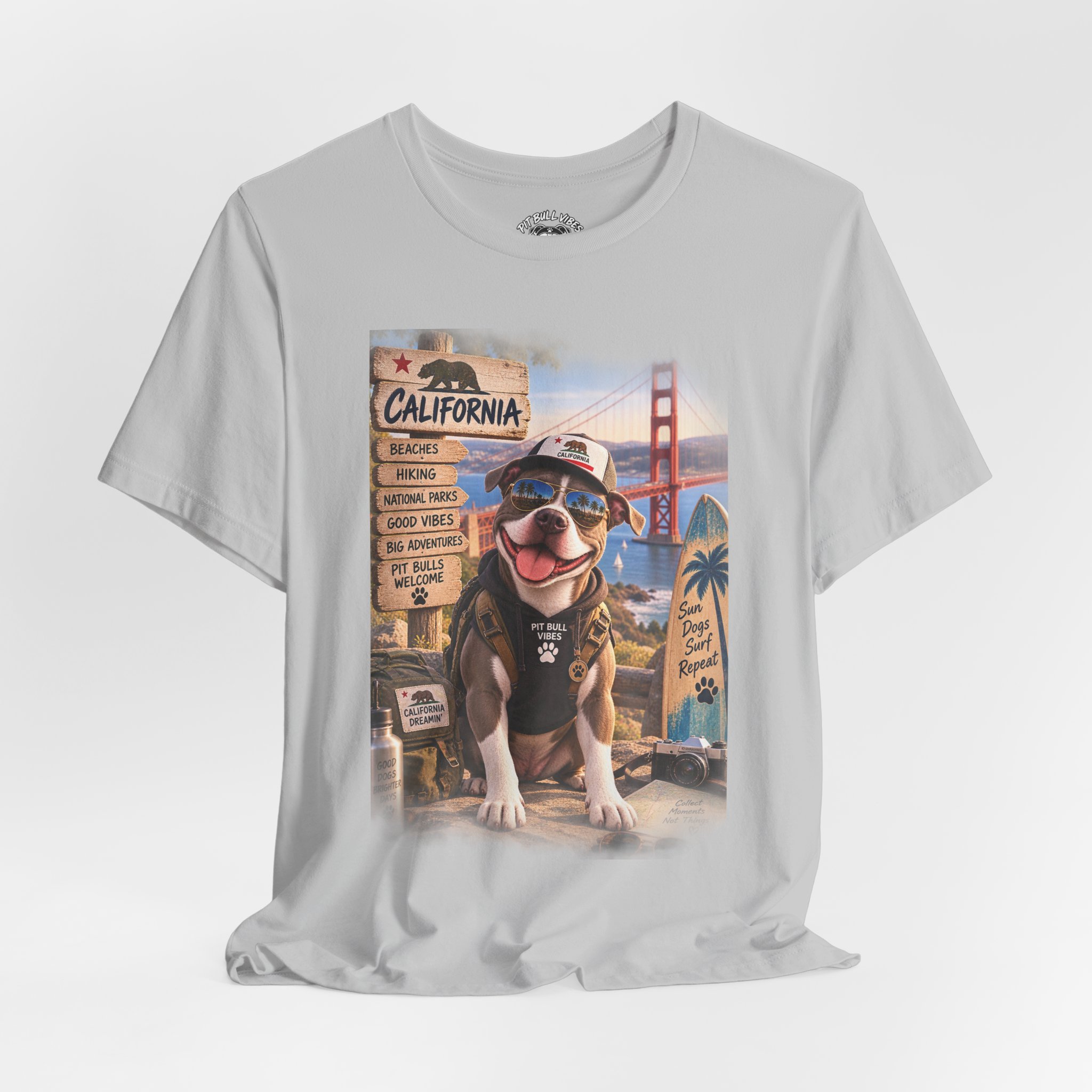 California Pup Graphic Tee — Cute Dog Golden Gate Souvenir T-Shirt - Image 12