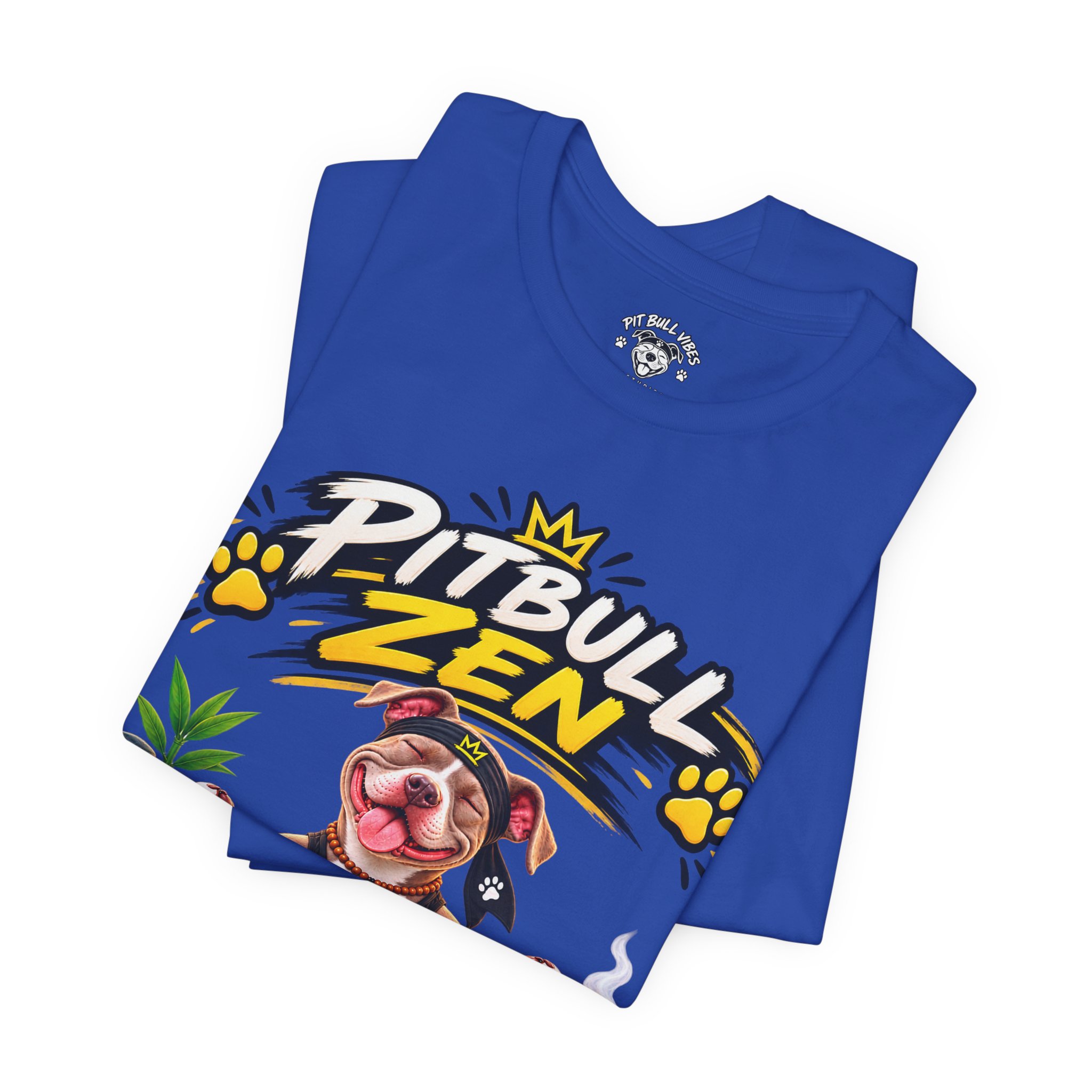 Pitbull Zen T-Shirt - Cute Meditating Pitbull Graphic Tee - Image 19