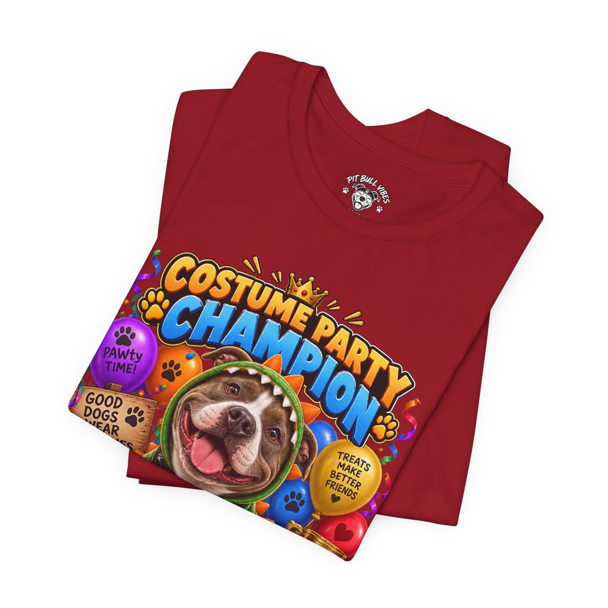 Costume Party Champion Dog T-Shirt — "Treats Are My Plus-One" - Image 39