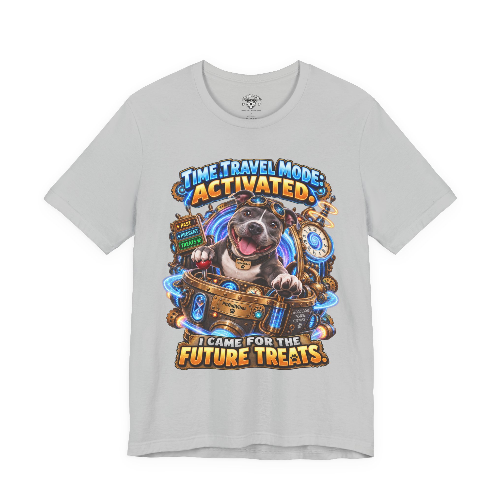 Time Travel Mode Activated Dog Tee — "I Came for the Future Treats" - Image 9