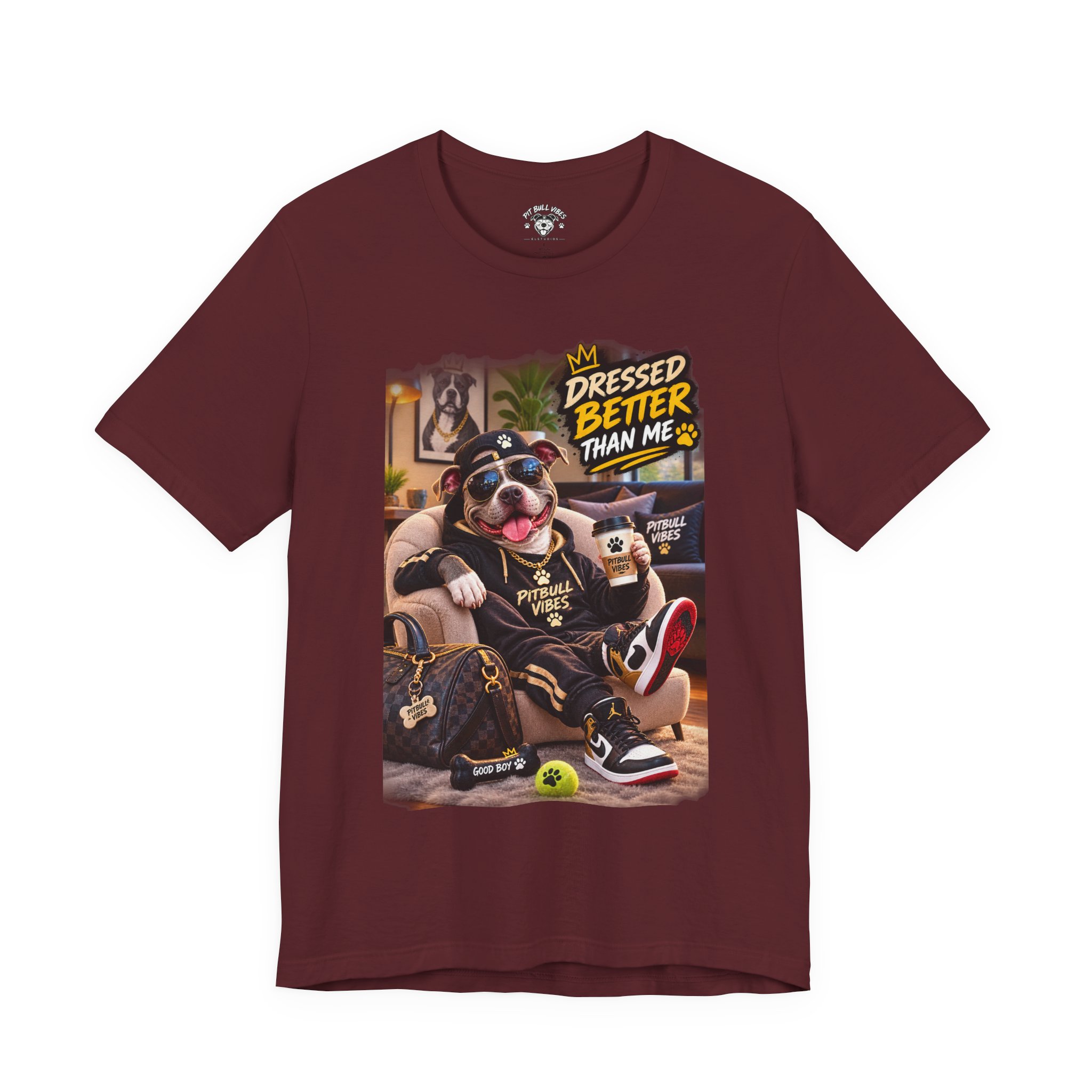 Graphic Tee - "Dressed Better Than Me" Stylish Pug Design - Image 29
