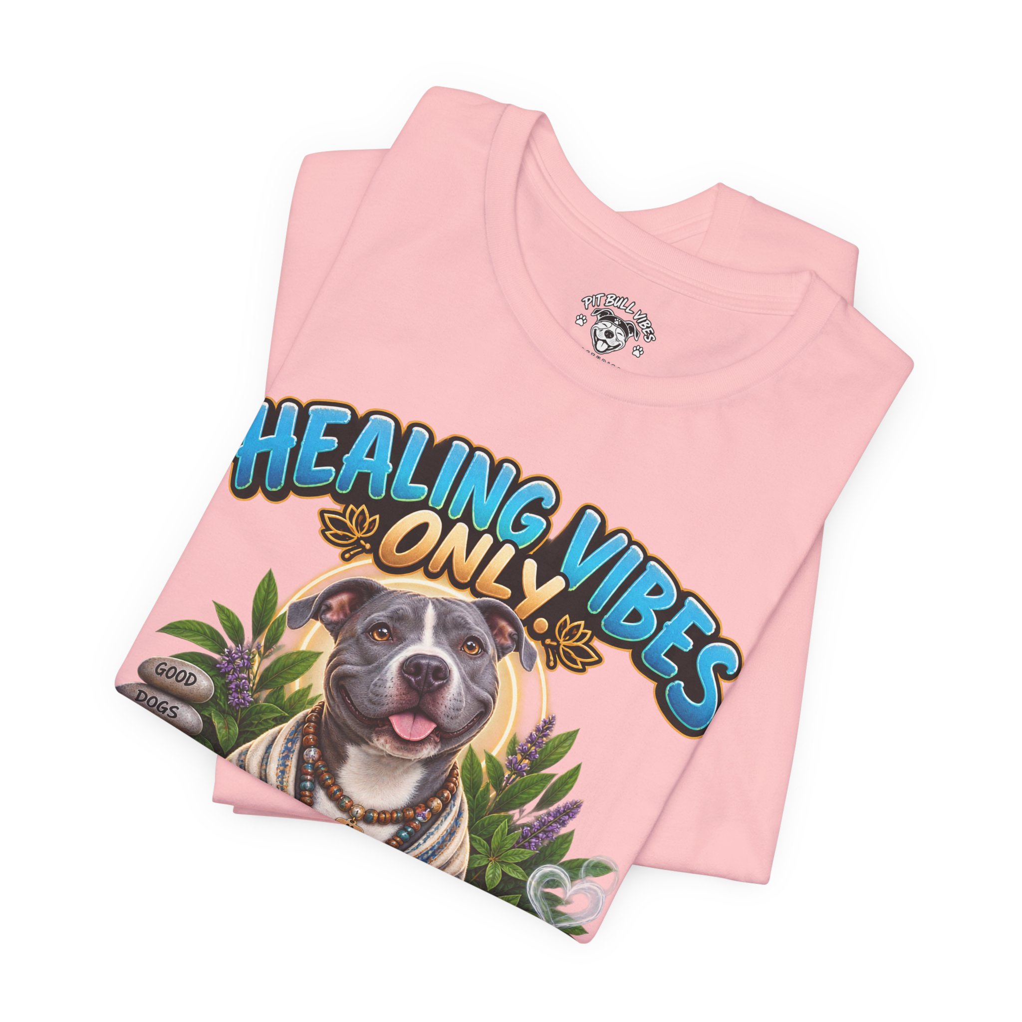 Healing Vibes Only Tee — "Negative Energy Out, Treats In" Dog Graphic T‑Shirt - Image 35