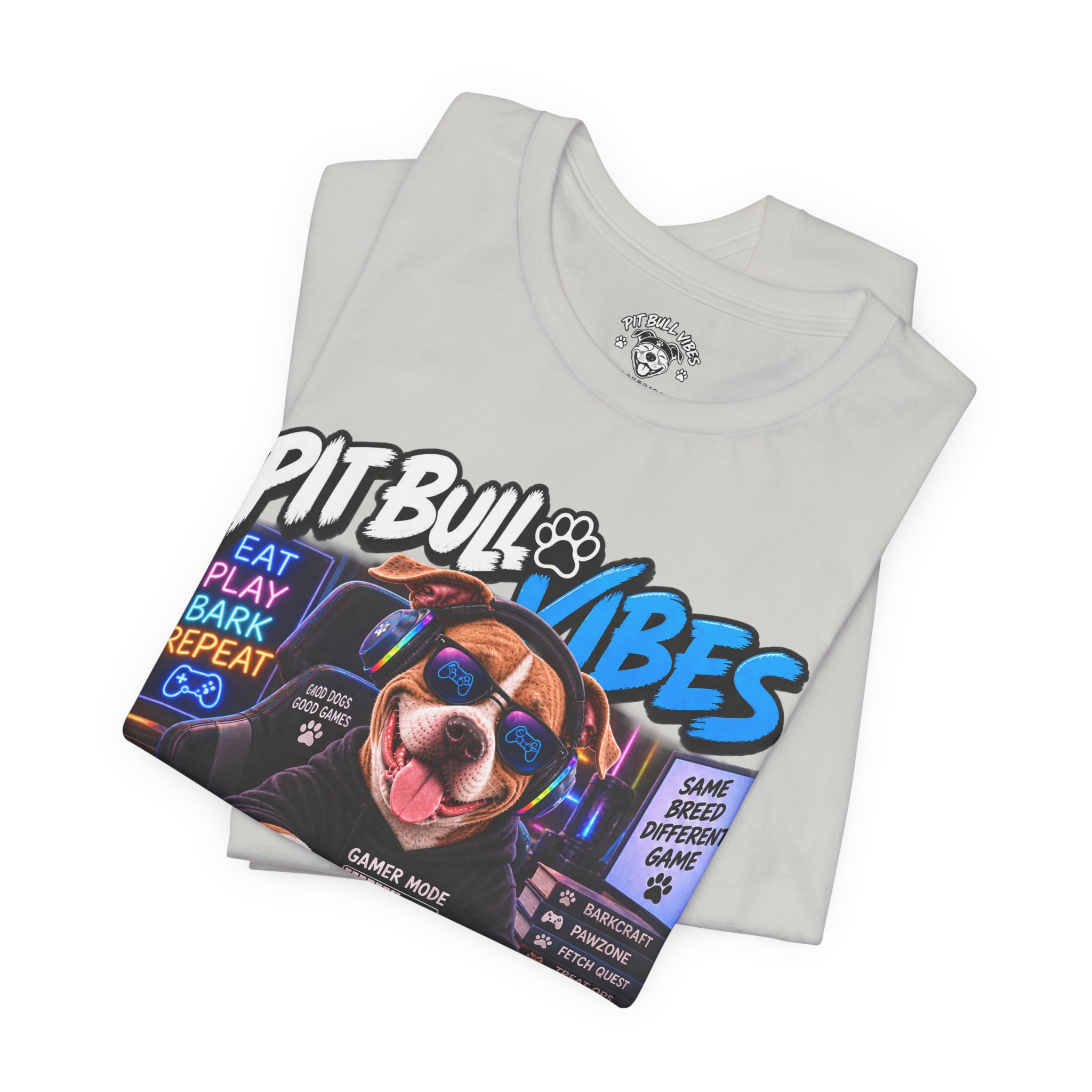 Pitbull Vibes Gamer Tee — "Life Is Better In Game Mode" - Image 15