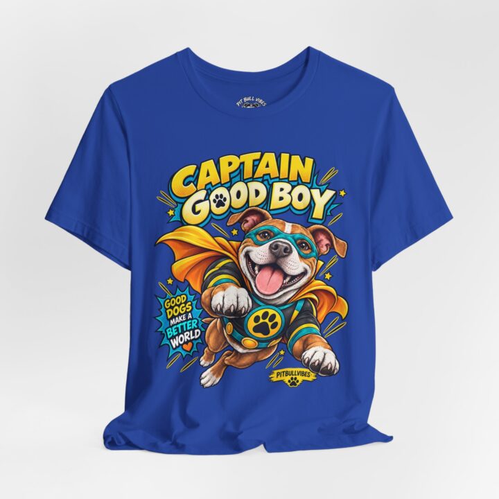 Super Pitbull Tee - Cute Superhero Pit Bull Dog T-Shirt