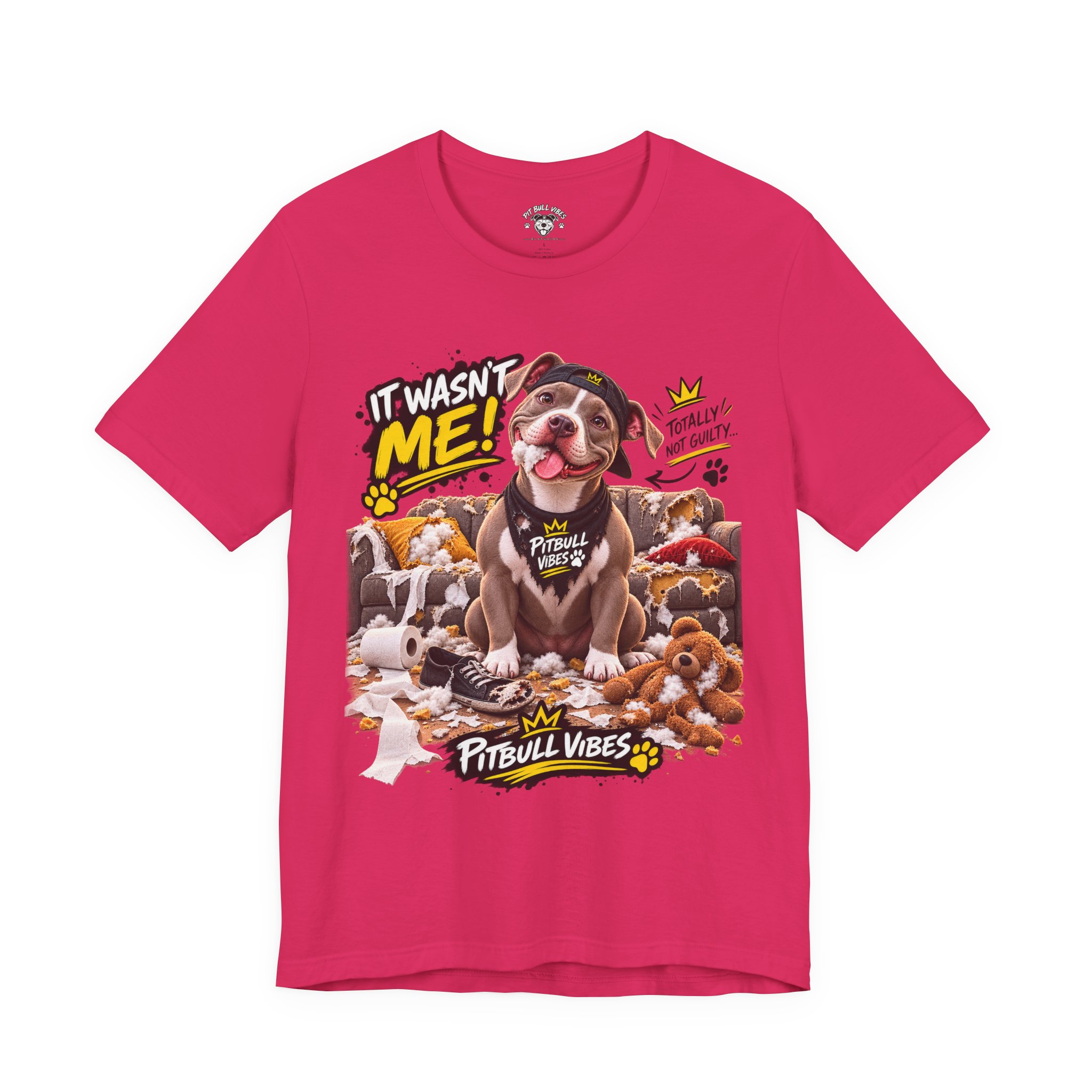 Pitbull Vibes T-Shirt – "It Wasn't Me" Cute Puppy Graphic Tee - Image 25