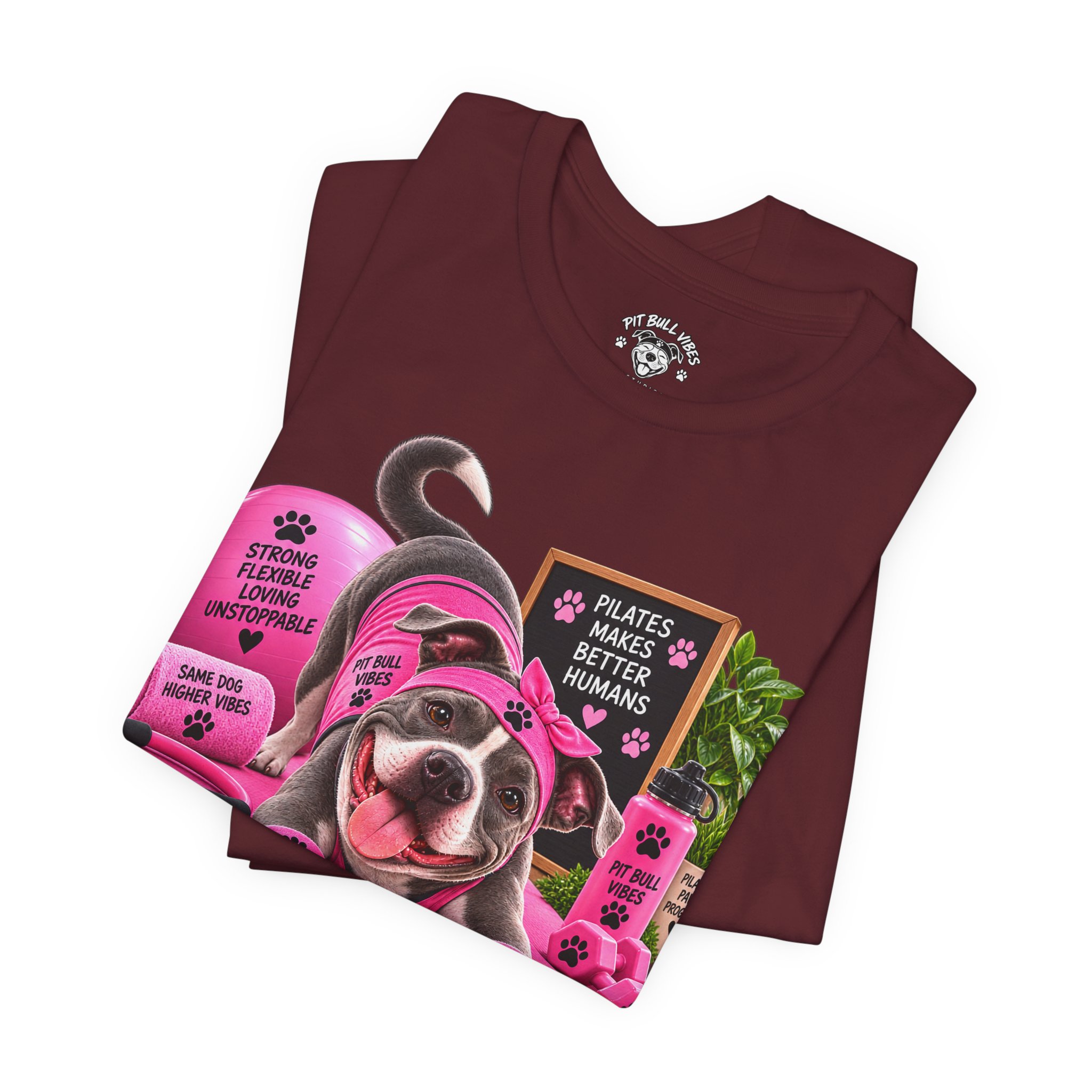 Pilates Paws & Progress T-Shirt — Cute Dog Yoga Pilates Tee (Stretch, Breathe, Wag, Repeat) - Image 31