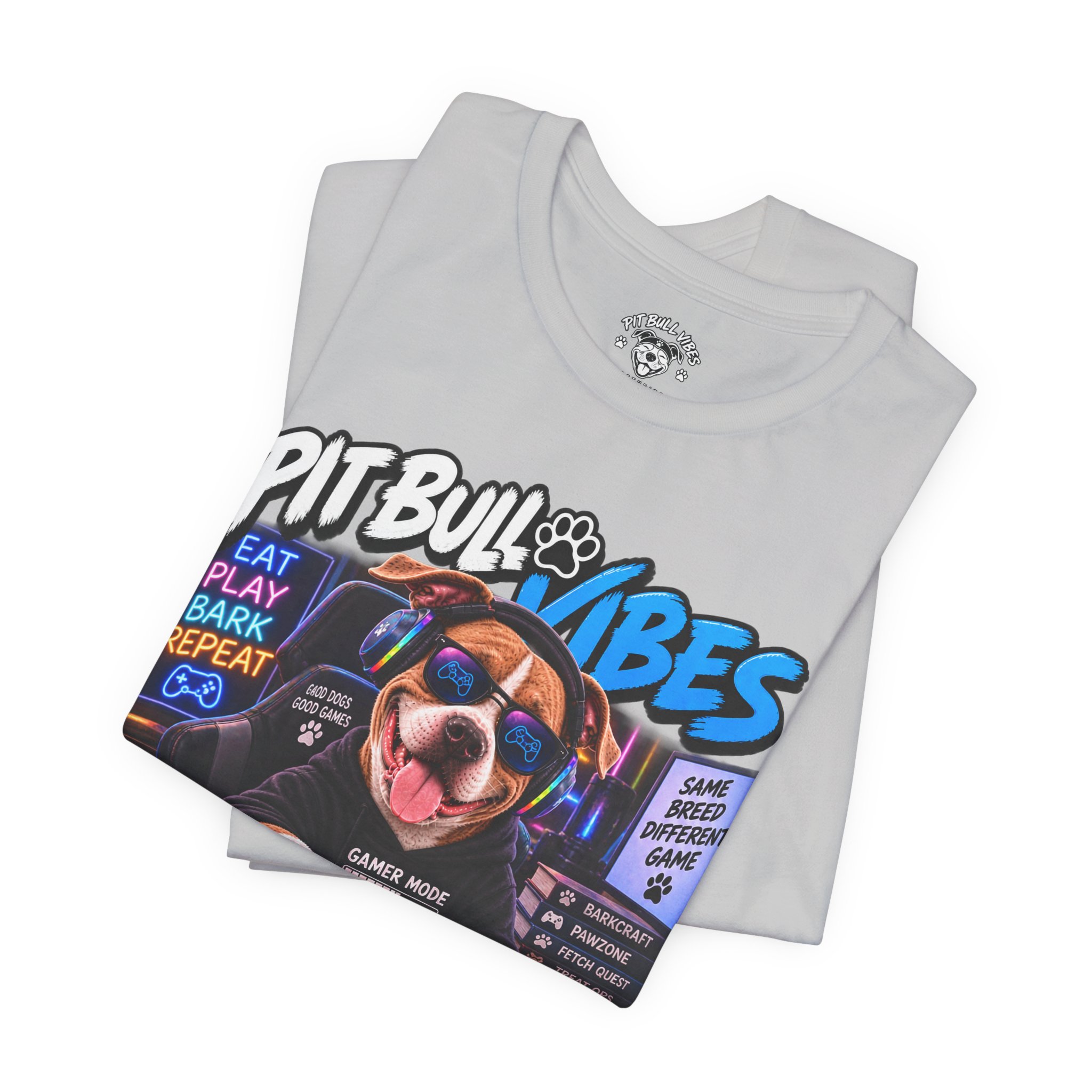 Pitbull Vibes Gamer Tee — "Life Is Better In Game Mode" - Image 11